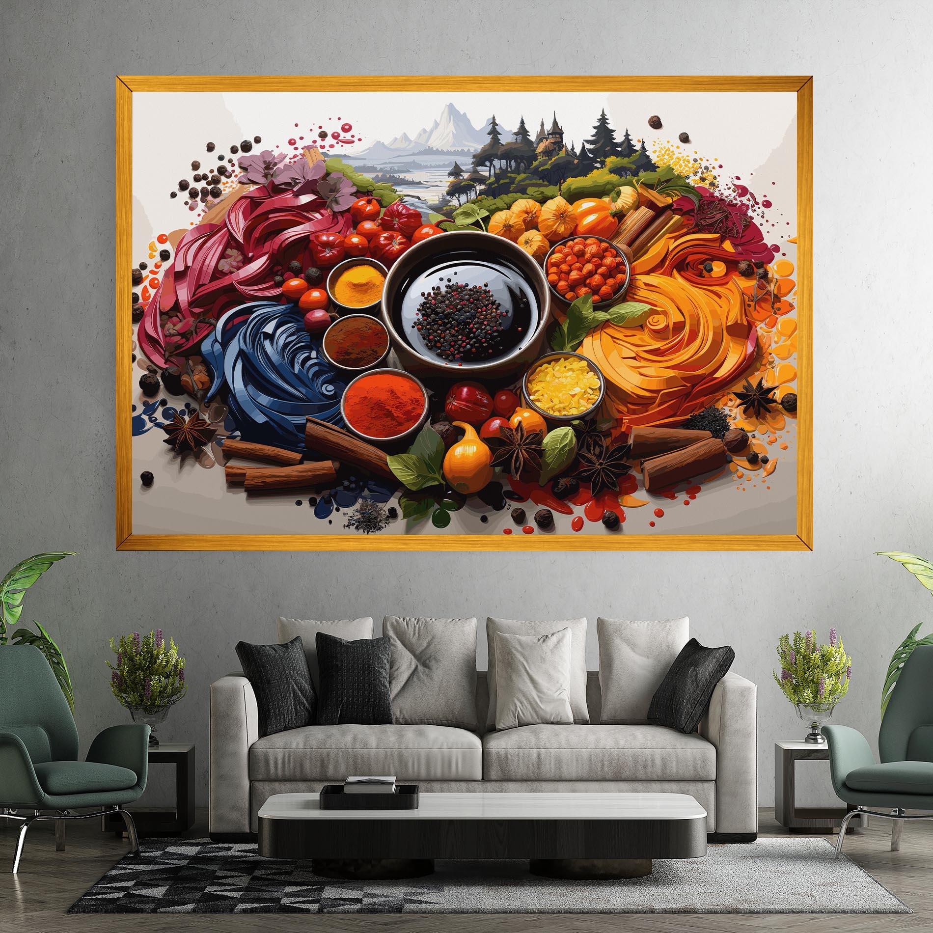 Vászonkép Spices Village mockup 7