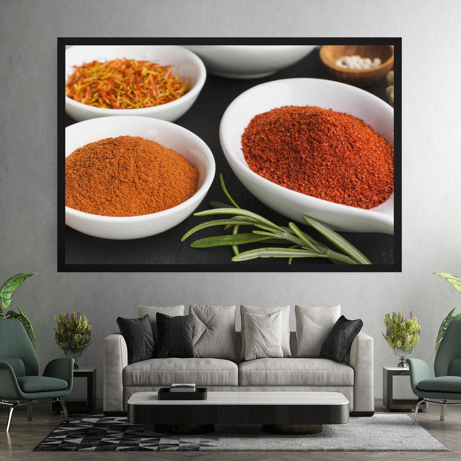 Vászonkép Close Up Spices Powder mockup 7