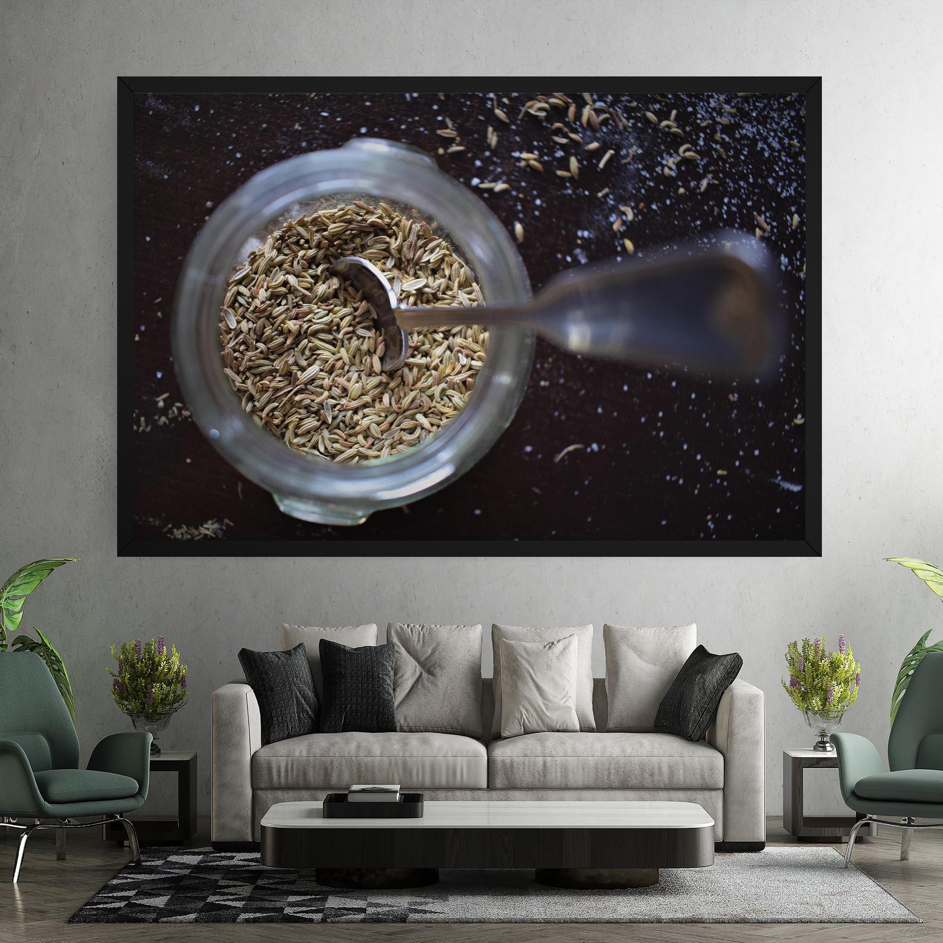 Vászonkép Jar With Spices mockup 7