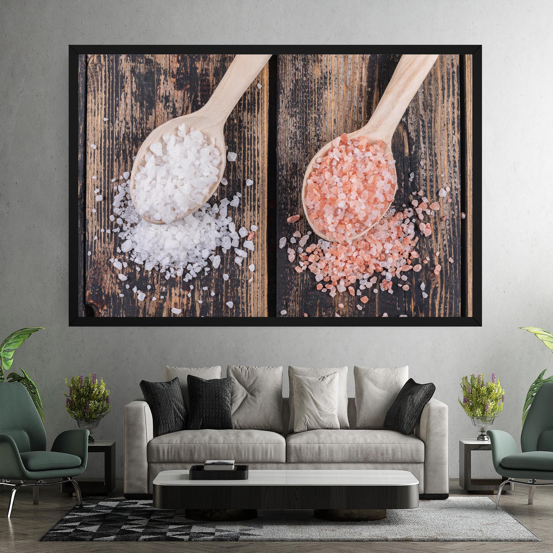 Vászonkép Wooden Spoons Sea Salt mockup 7