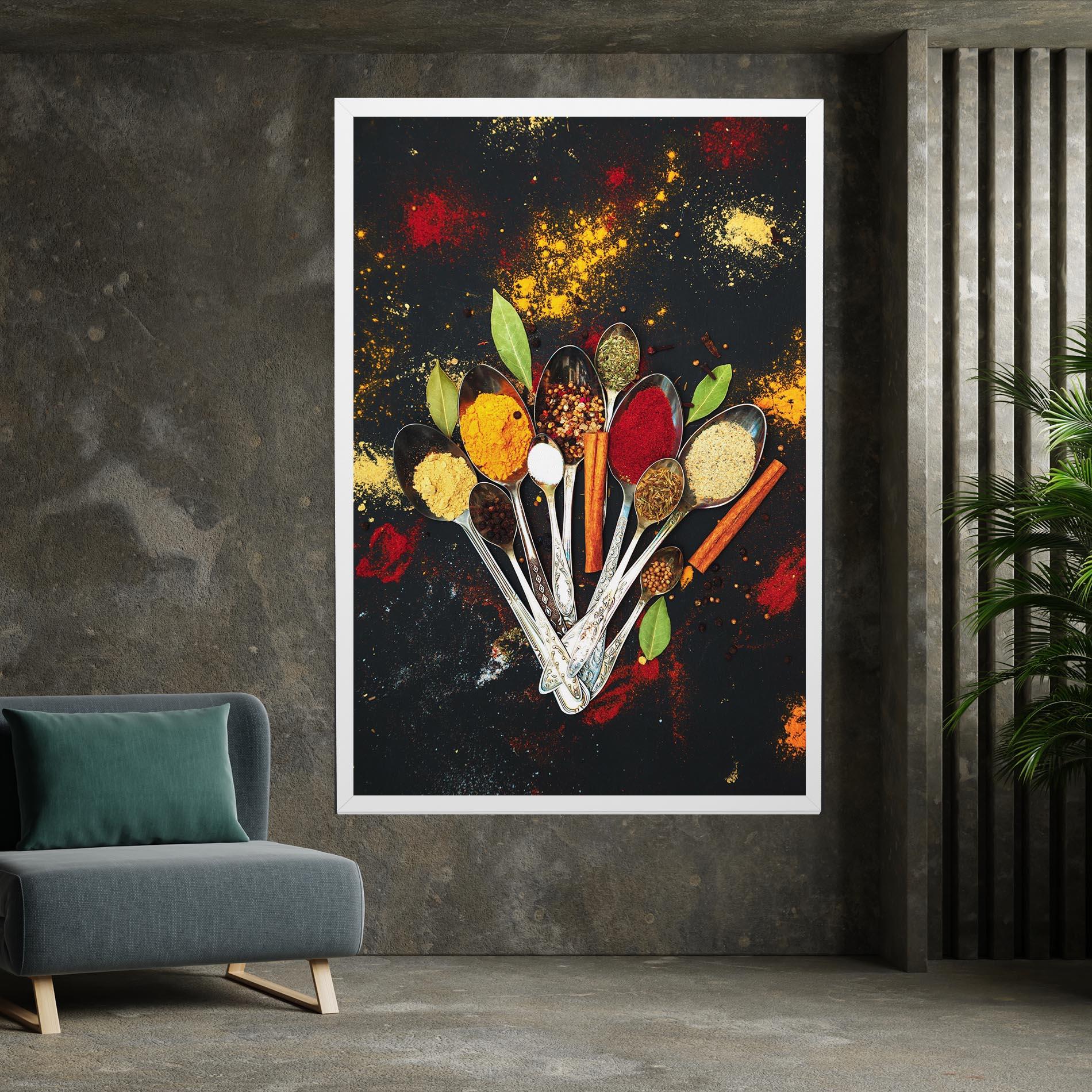 Vászonkép Cooking Spices Spoons mockup 7