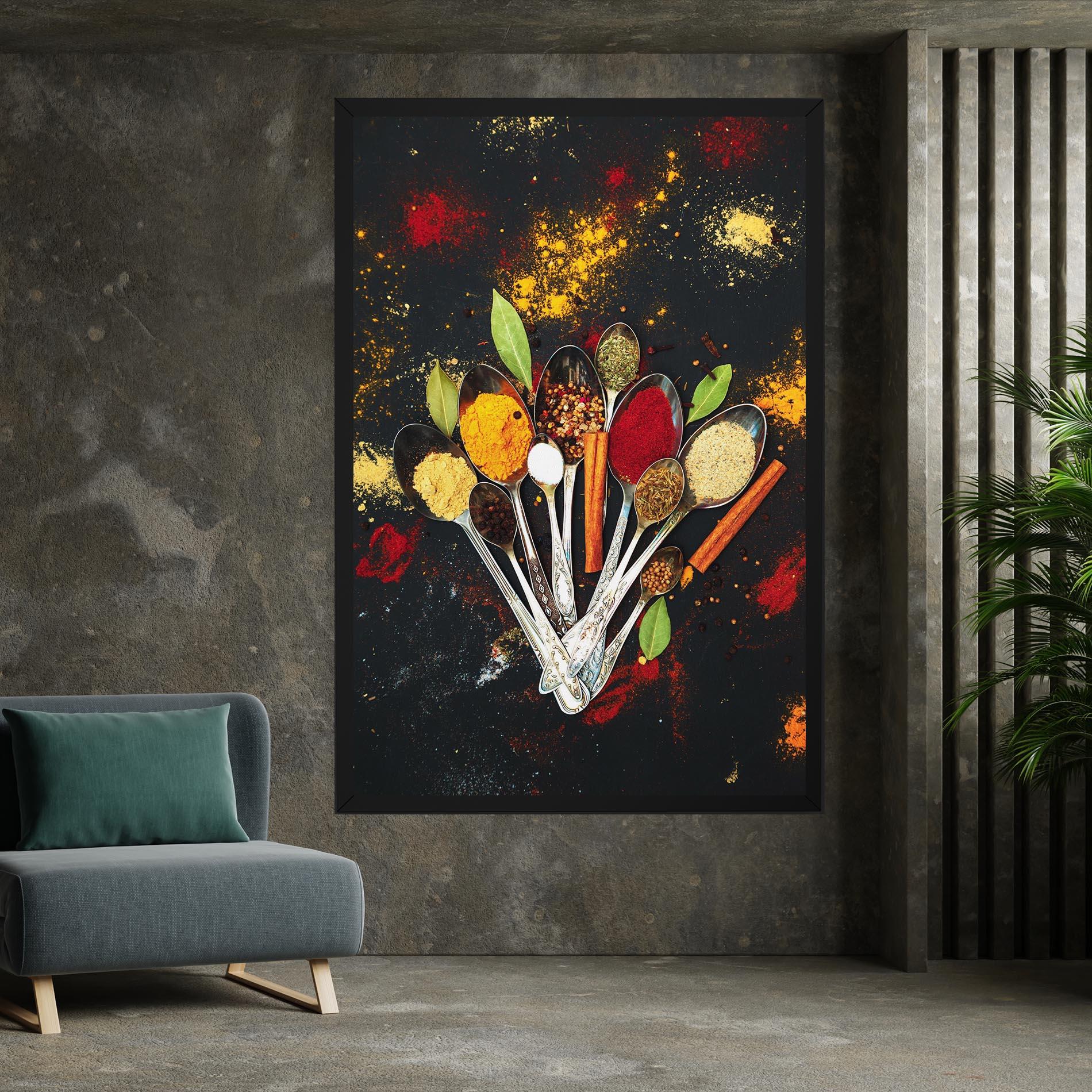 Vászonkép Cooking Spices Spoons mockup 7
