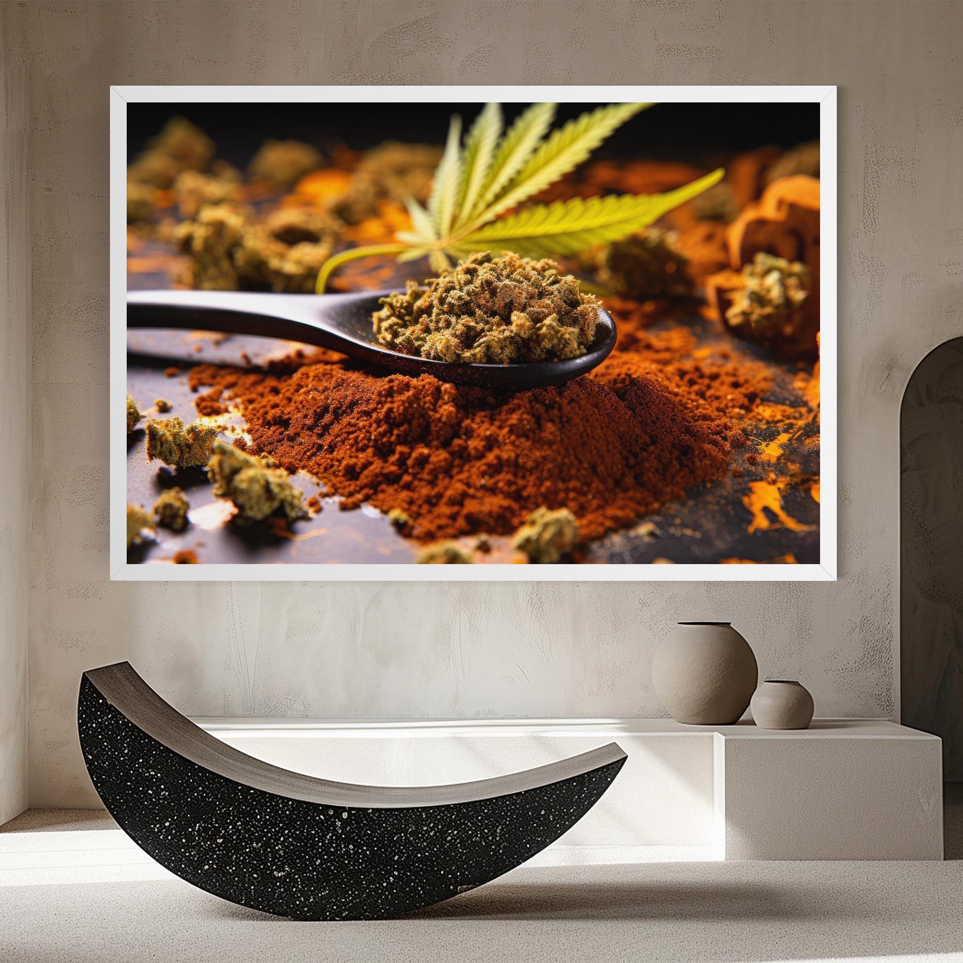 Vászonkép Cannabis Seasoning mockup 8