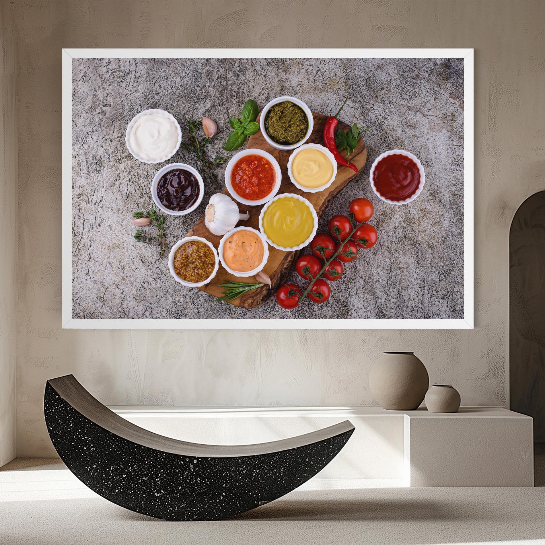 Vászonkép Different Sauces mockup 8