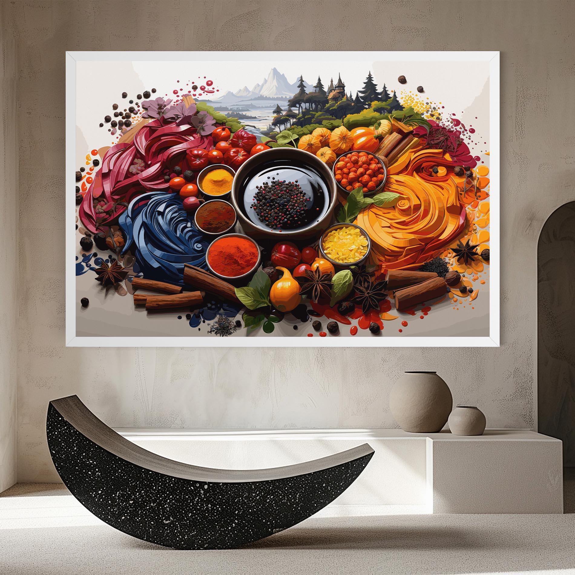 Vászonkép Spices Village mockup 8