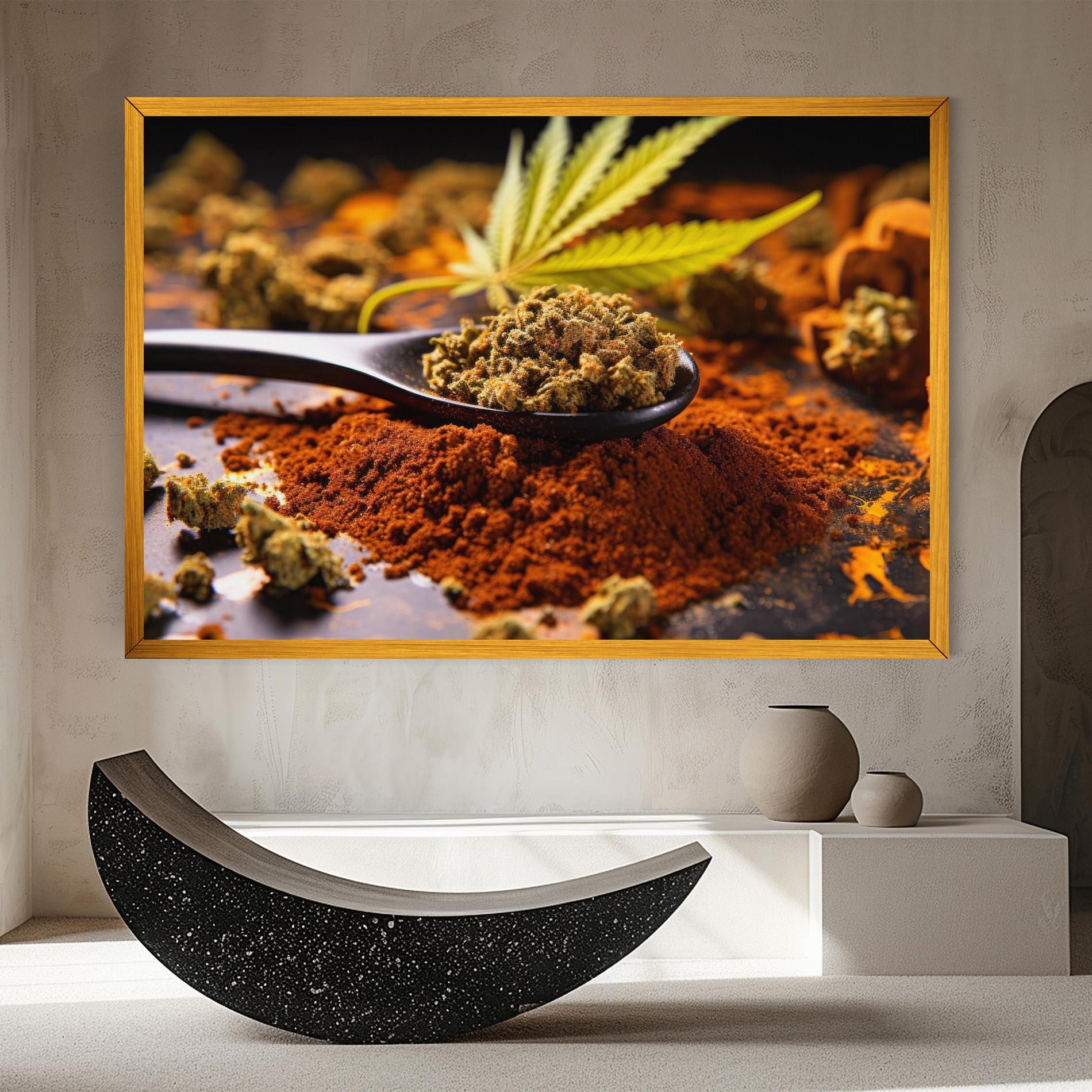 Vászonkép Cannabis Seasoning mockup 8