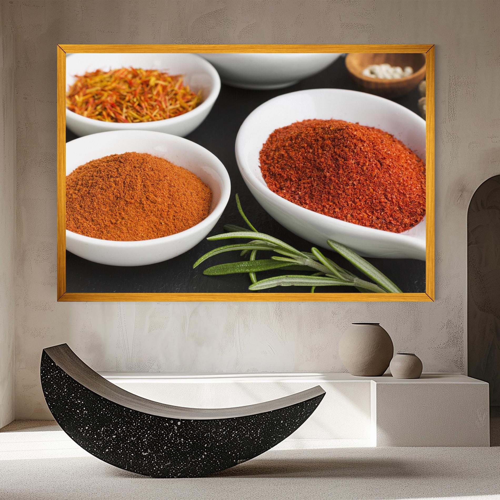 Vászonkép Close Up Spices Powder mockup 8