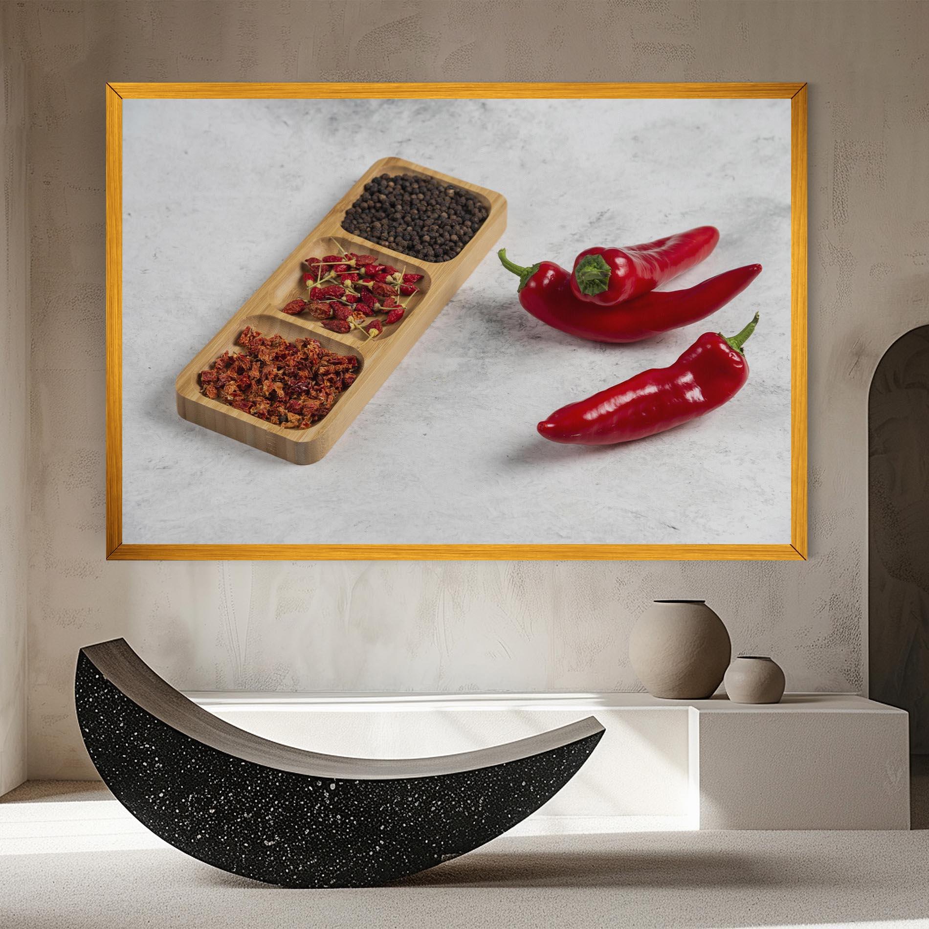 Vászonkép Hot Chili Spices mockup 8