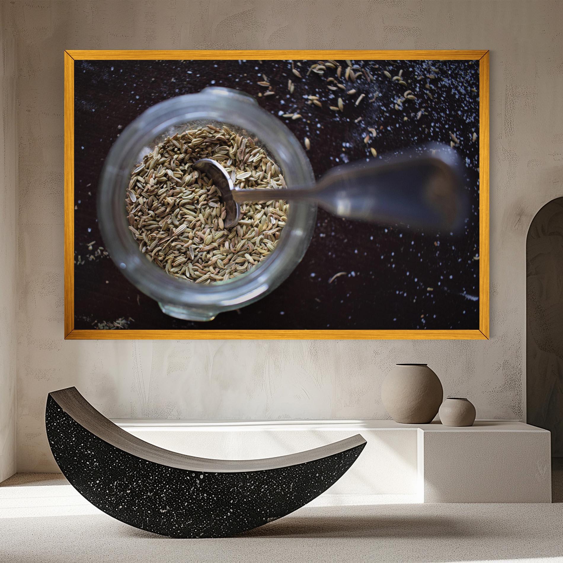 Vászonkép Jar With Spices mockup 8