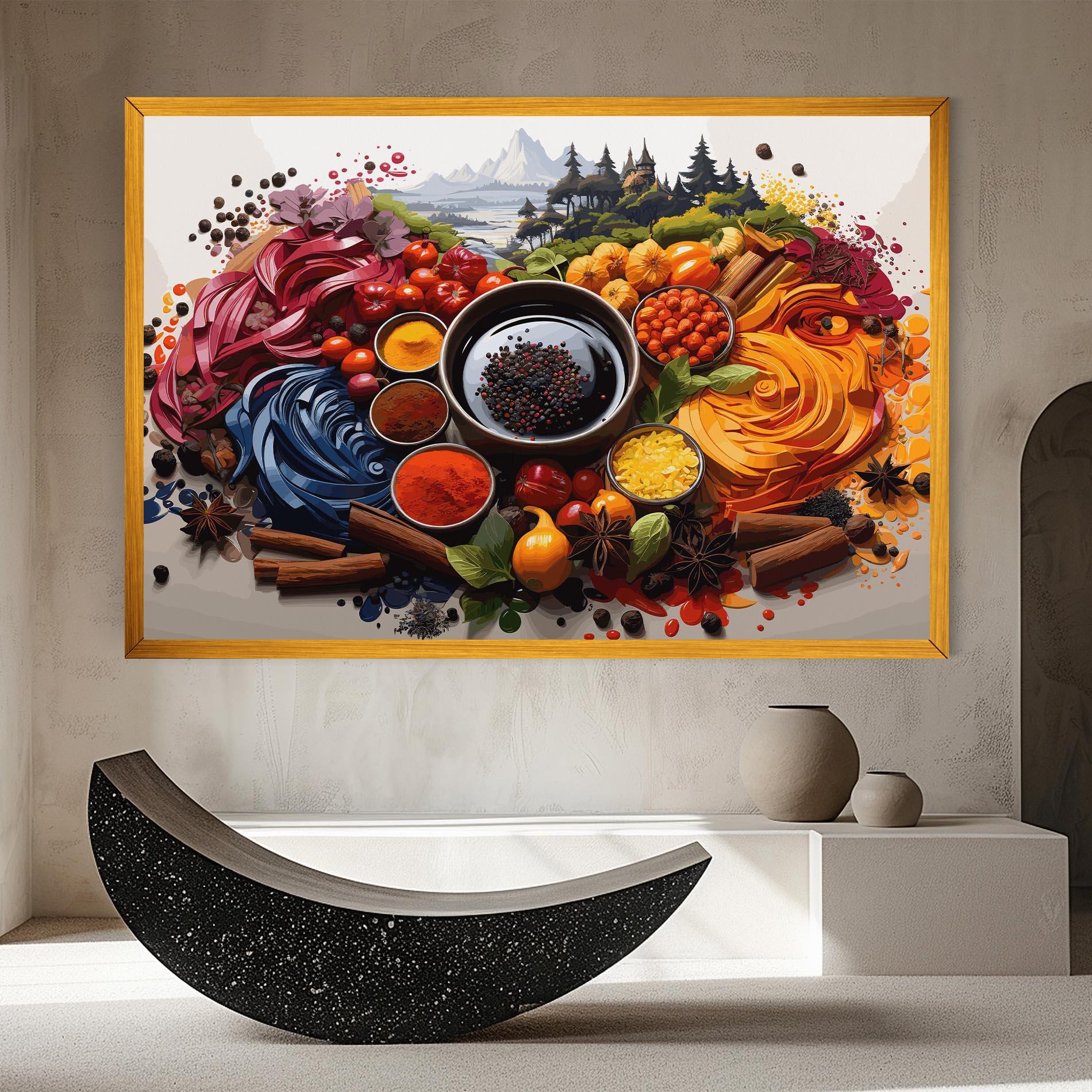 Vászonkép Spices Village mockup 8