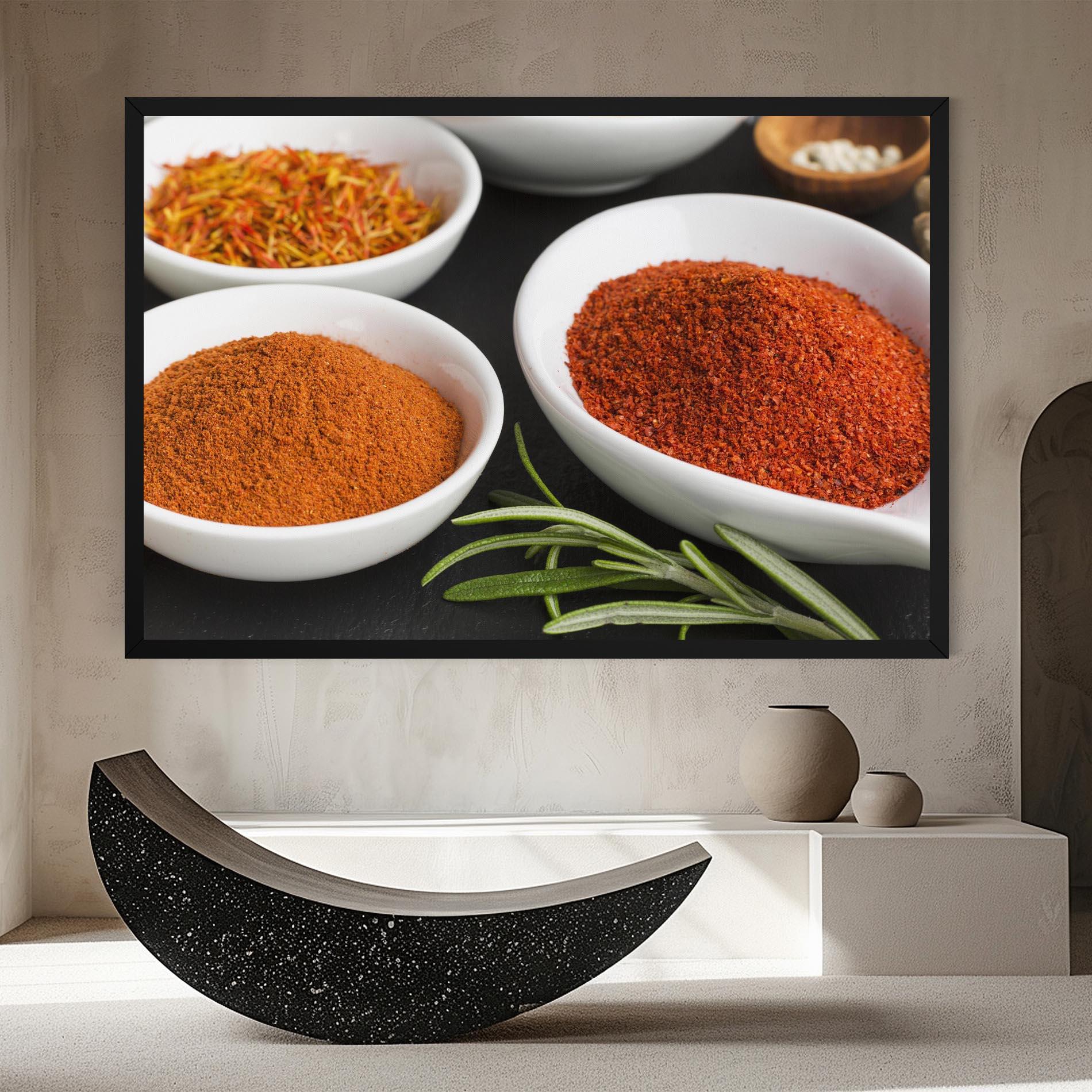 Vászonkép Close Up Spices Powder mockup 8