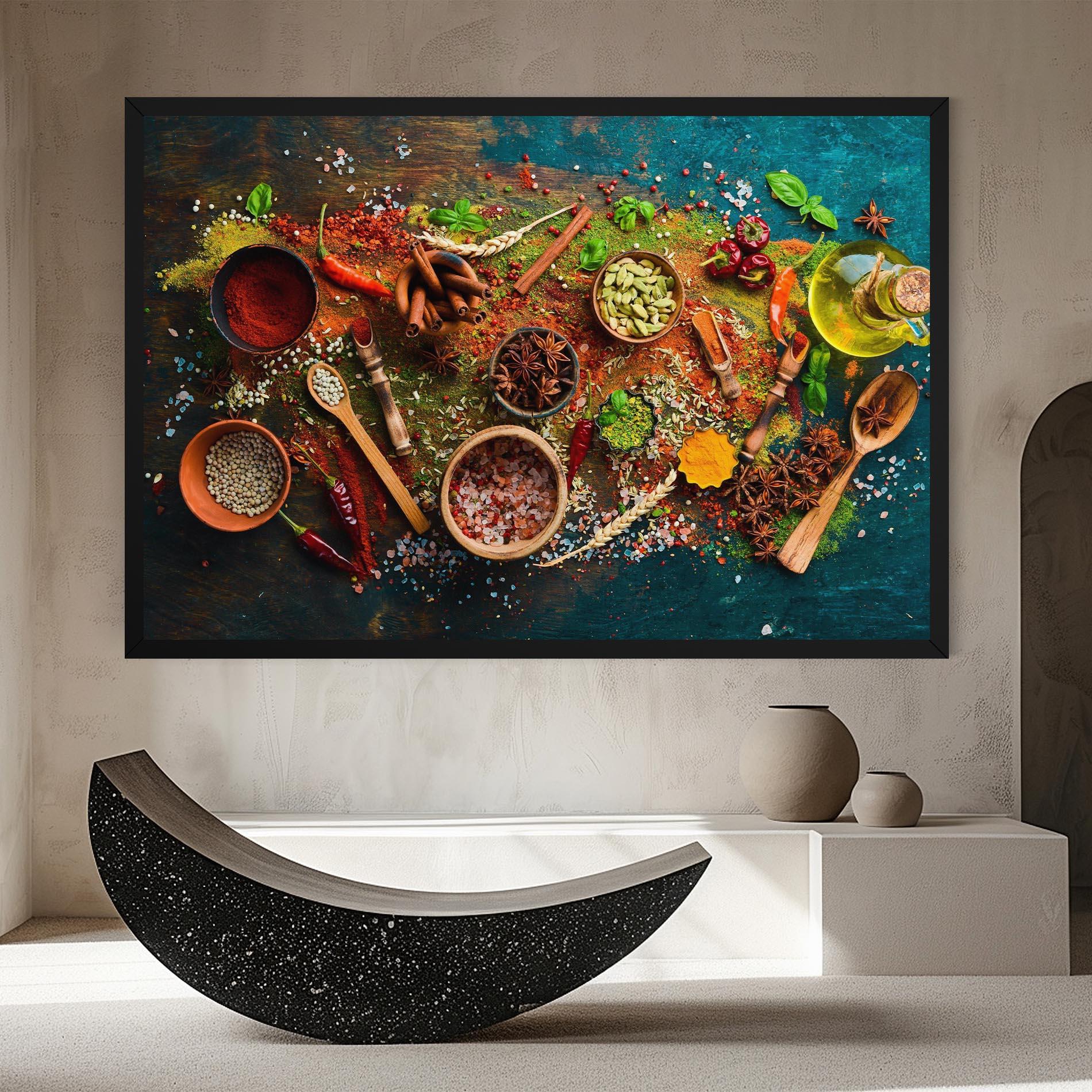 Vászonkép Seasonings Mix mockup 8