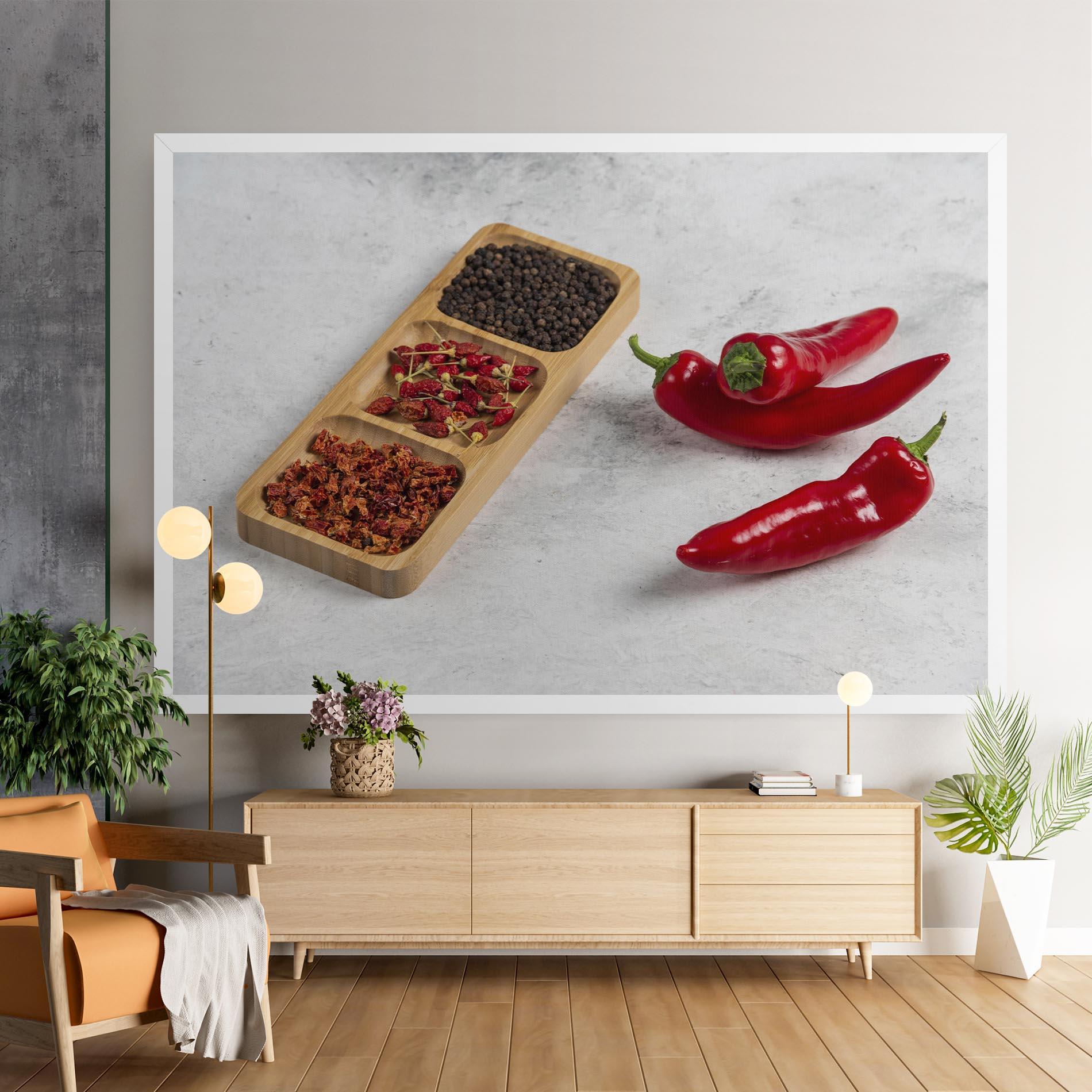Vászonkép Hot Chili Spices mockup 9