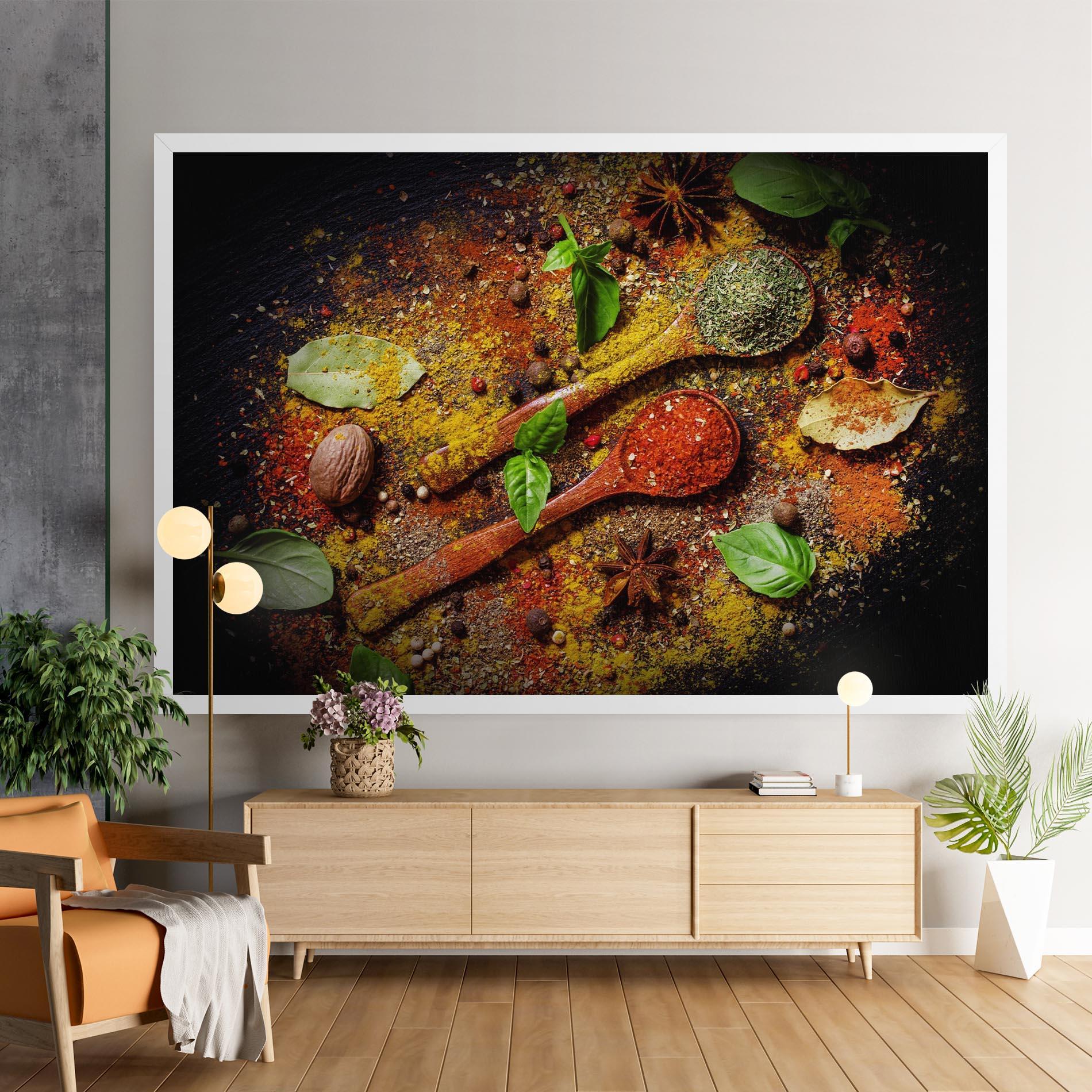 Vászonkép Oriental Spices mockup 9