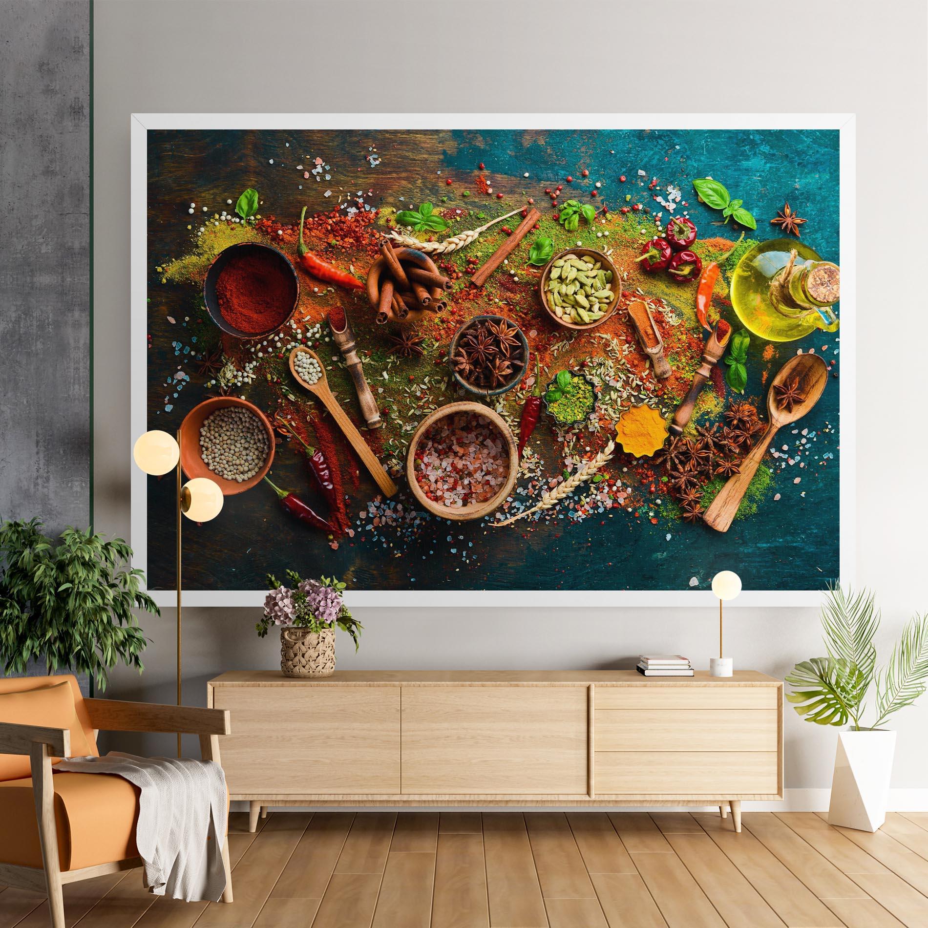Vászonkép Seasonings Mix mockup 9