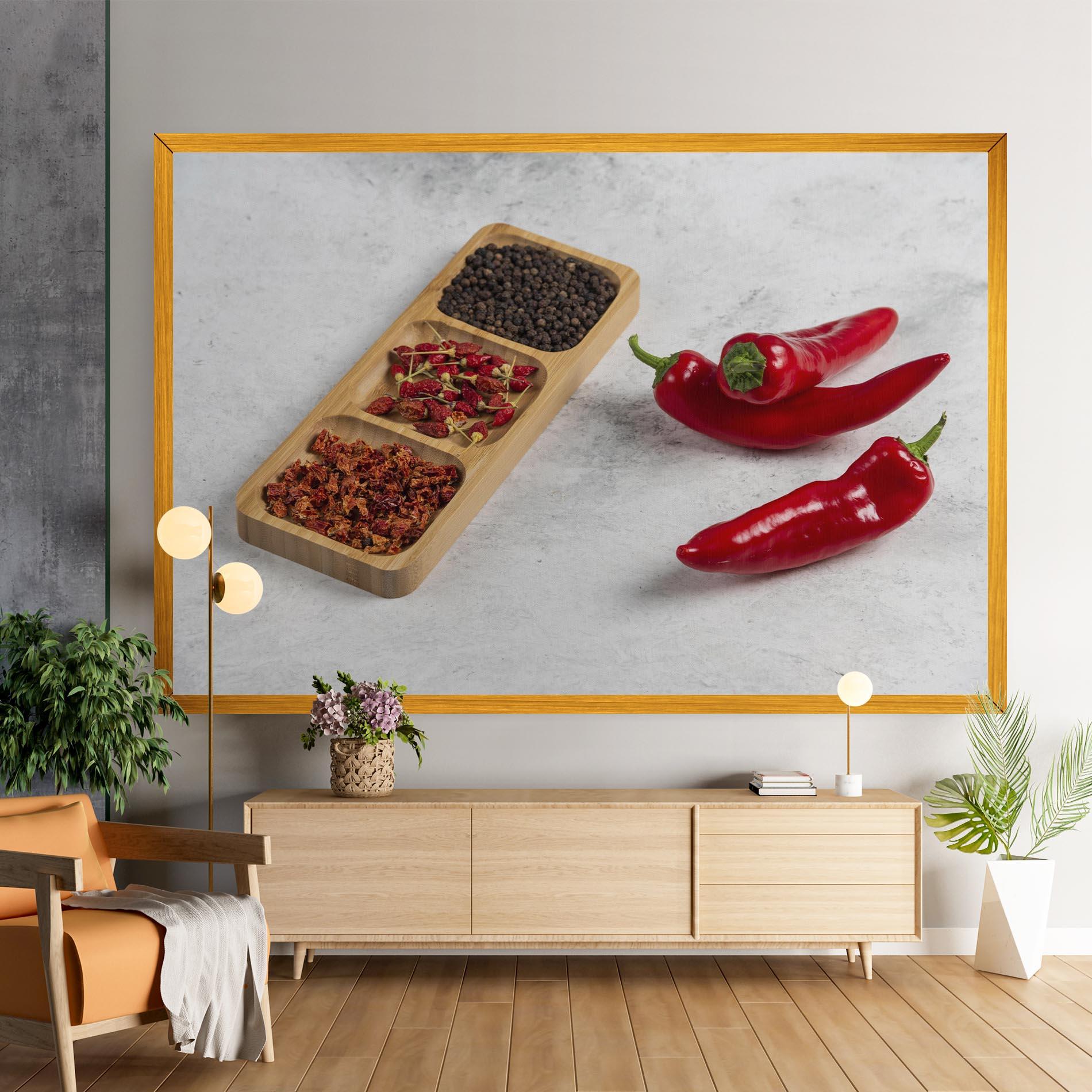 Vászonkép Hot Chili Spices mockup 9