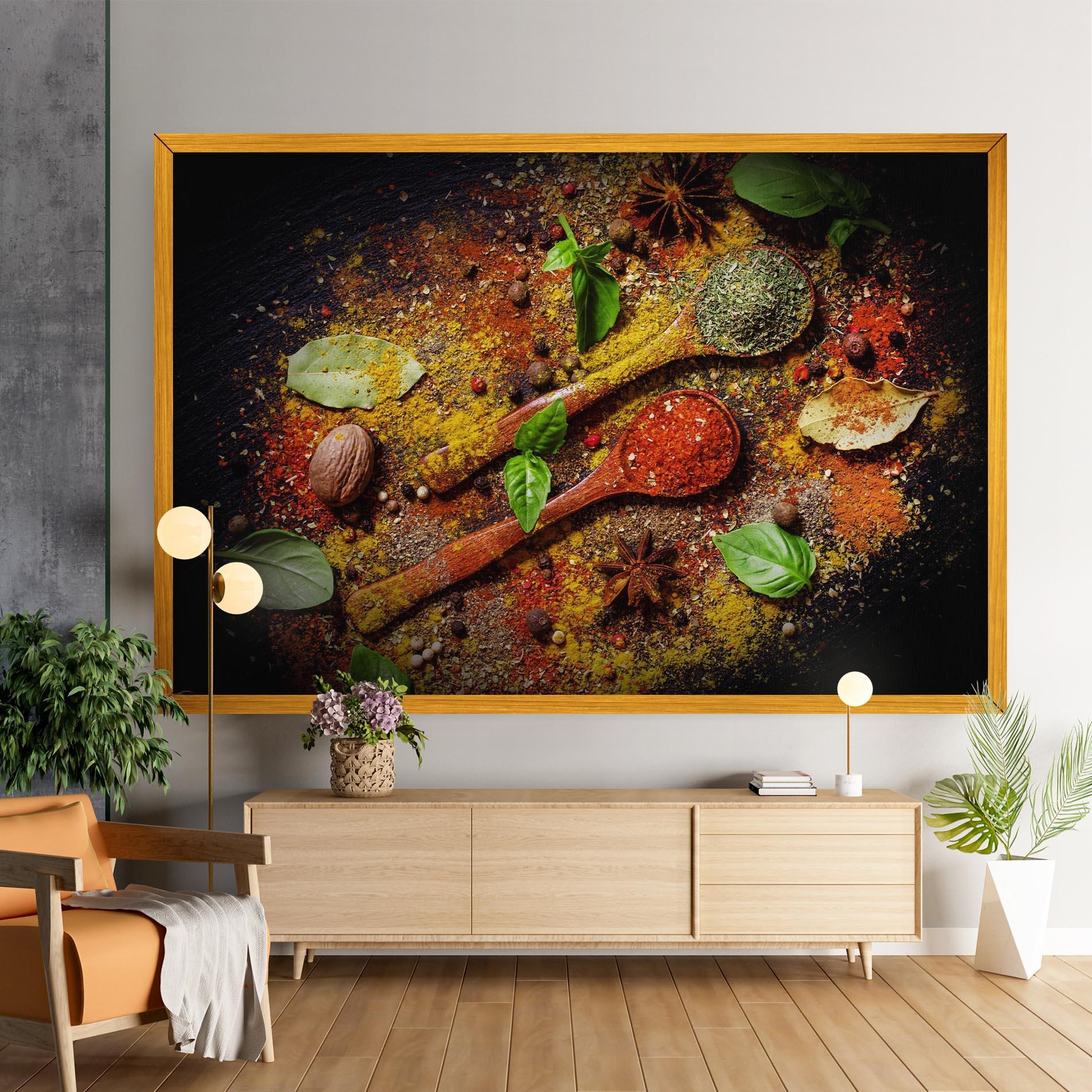 Vászonkép Oriental Spices mockup 9
