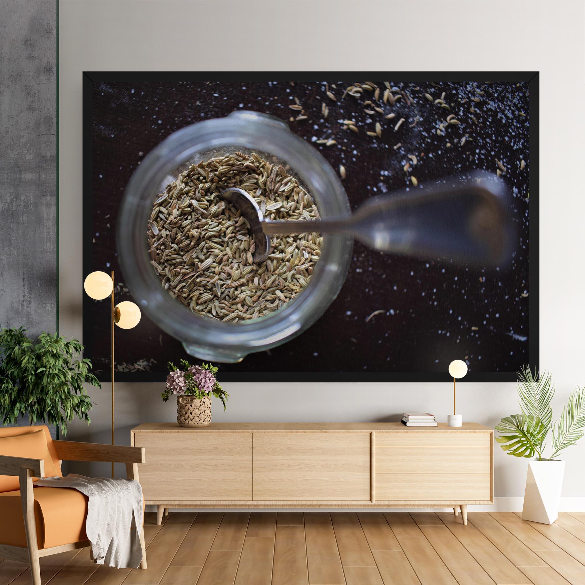 Vászonkép Jar With Spices mockup 9