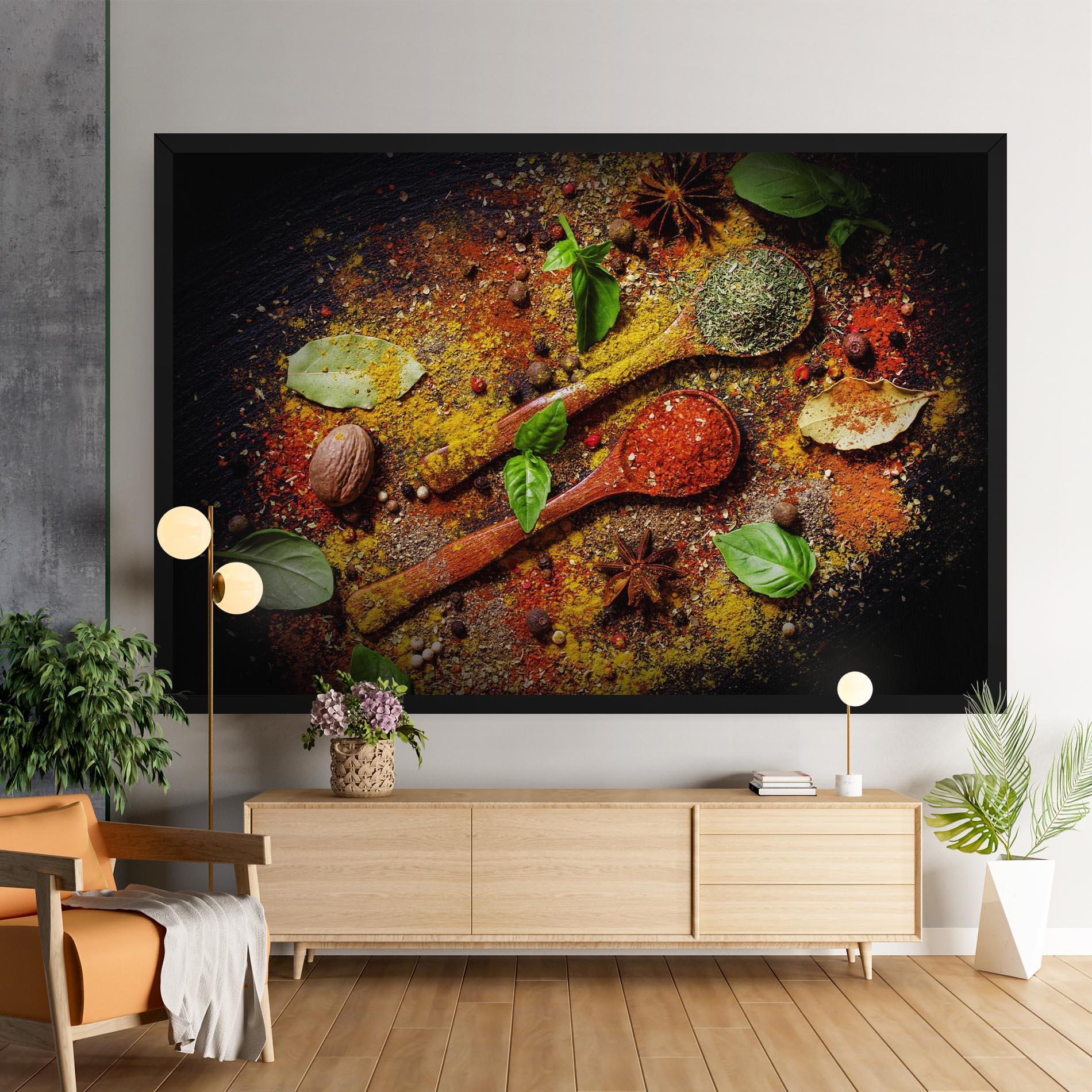Vászonkép Oriental Spices mockup 9