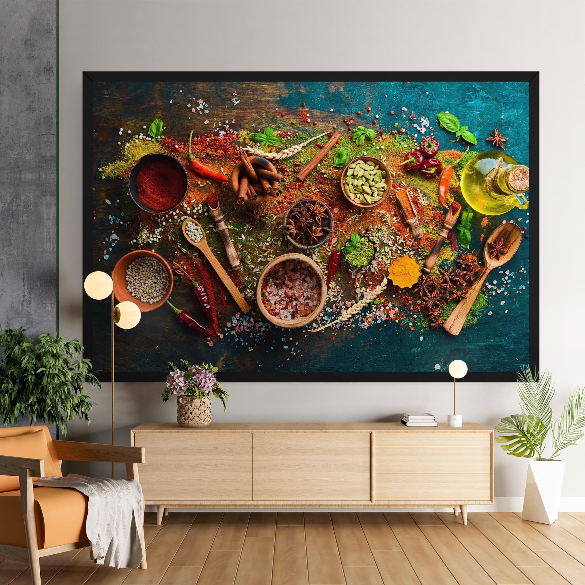 Vászonkép Seasonings Mix mockup 9