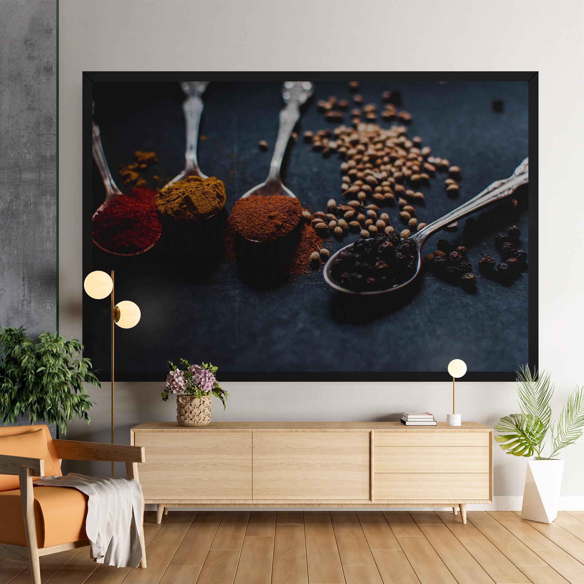 Vászonkép Spices Spoon mockup 9