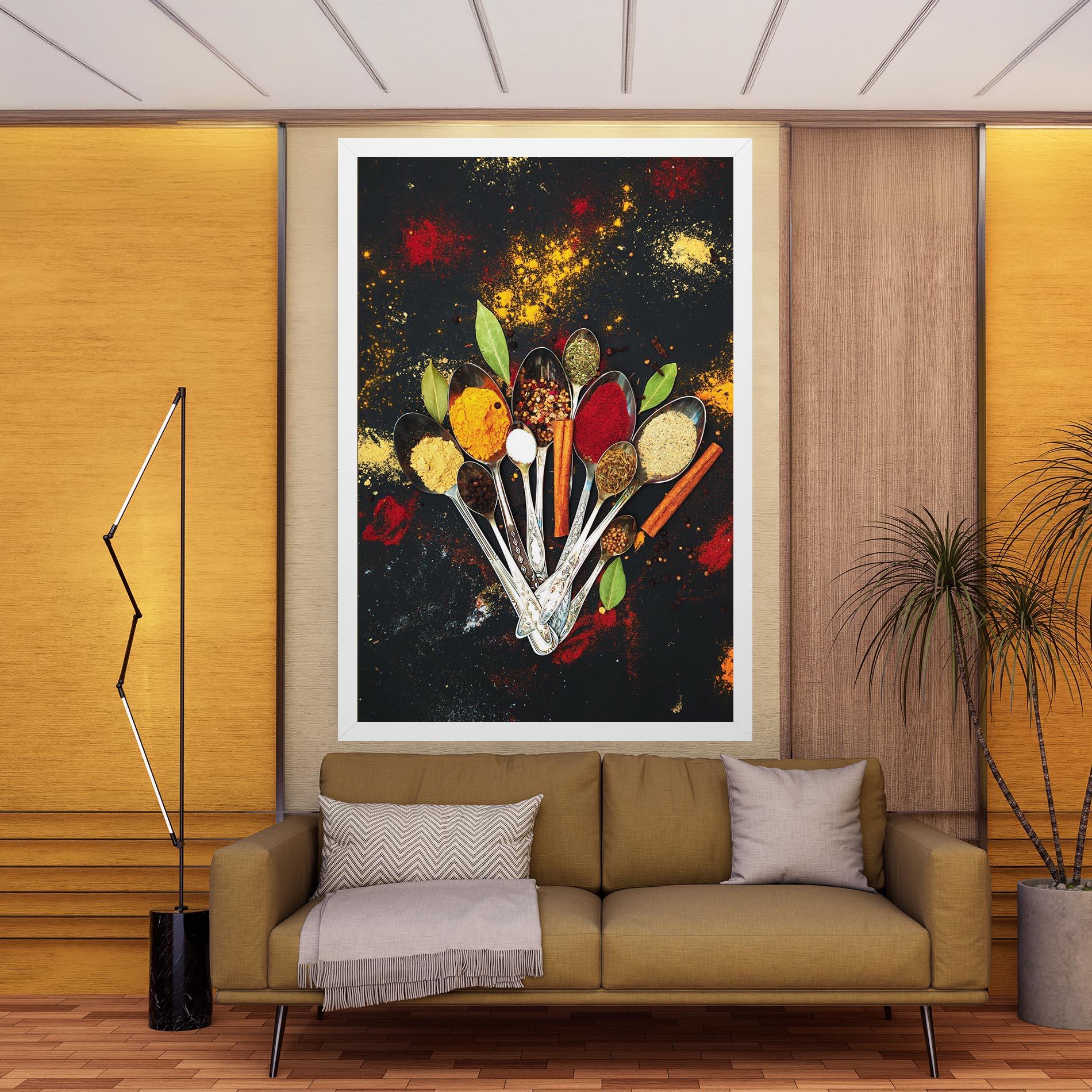 Vászonkép Cooking Spices Spoons mockup 9