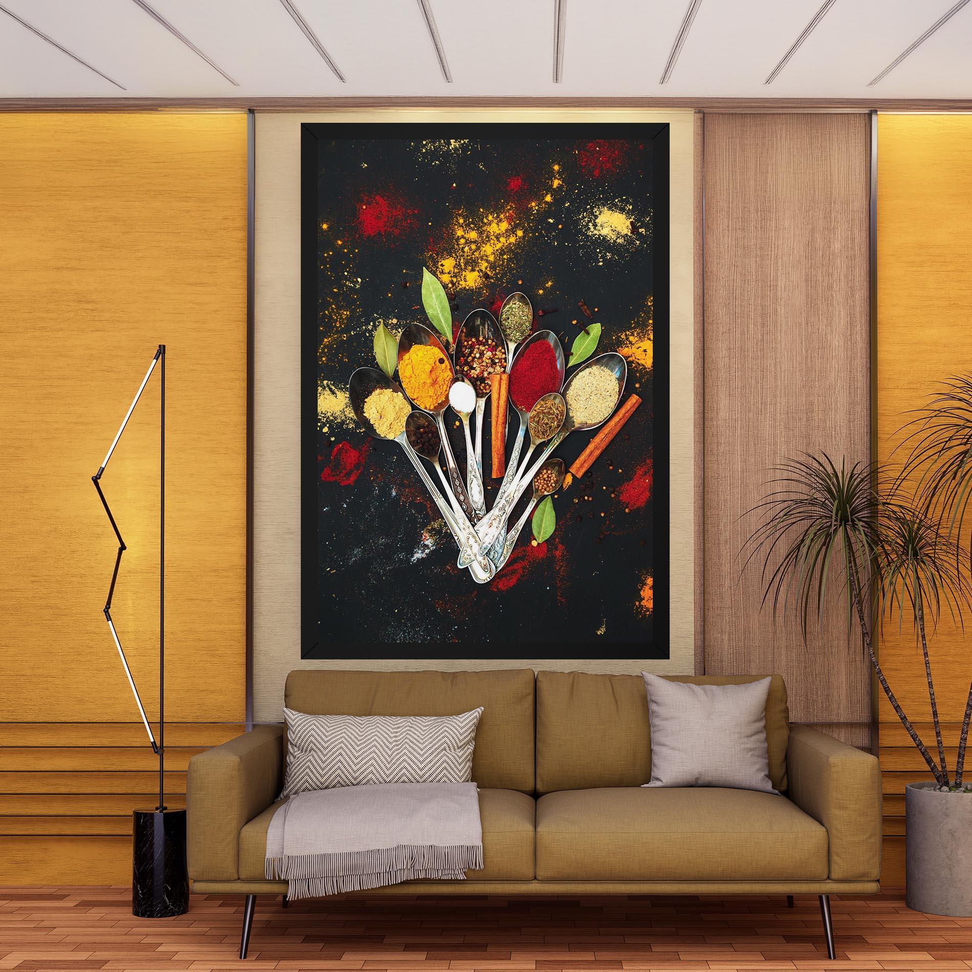 Vászonkép Cooking Spices Spoons mockup 9