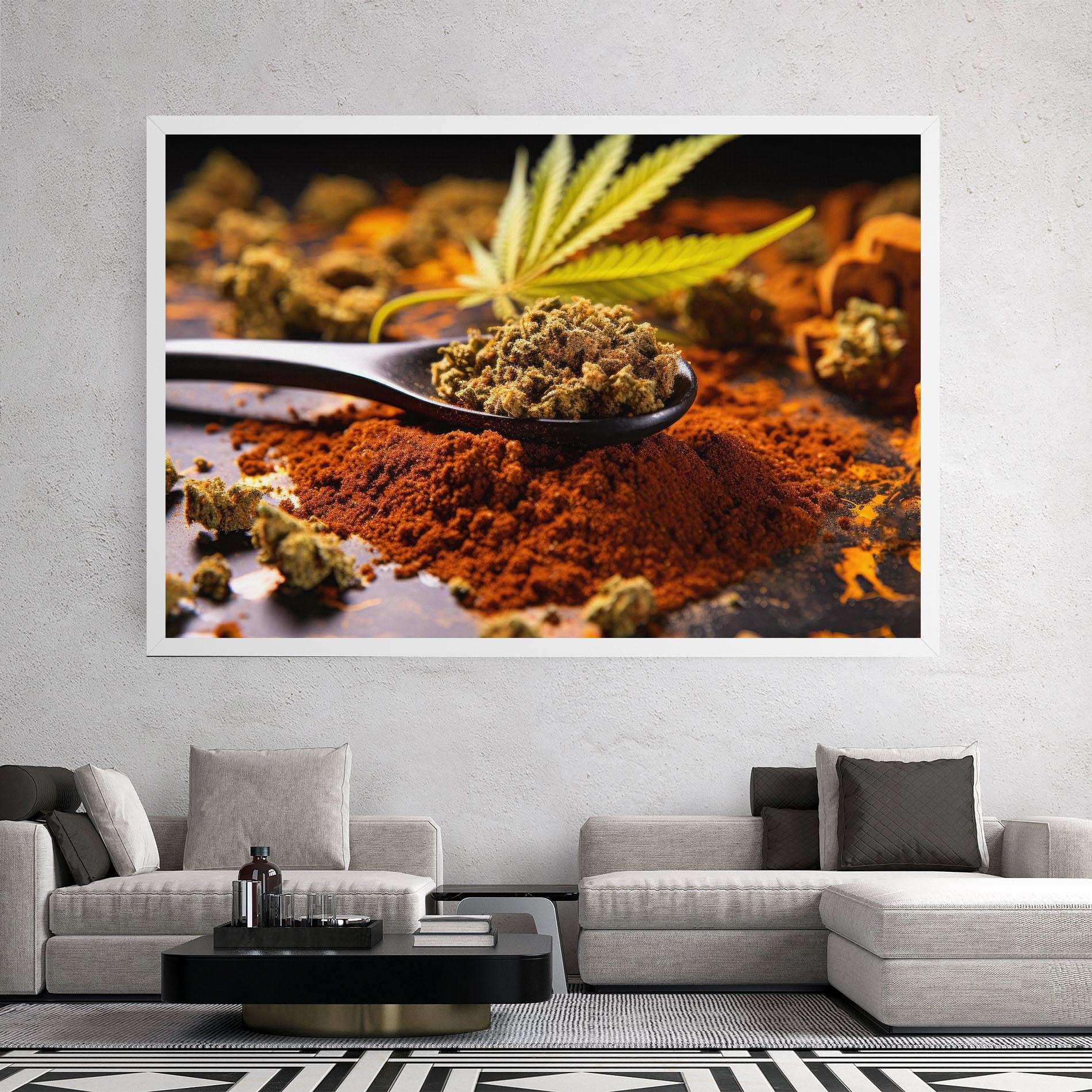 Vászonkép Cannabis Seasoning mockup 2