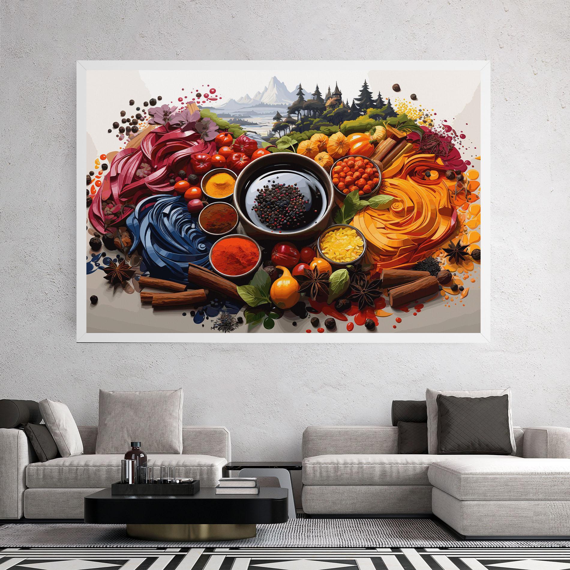 Vászonkép Spices Village mockup 2