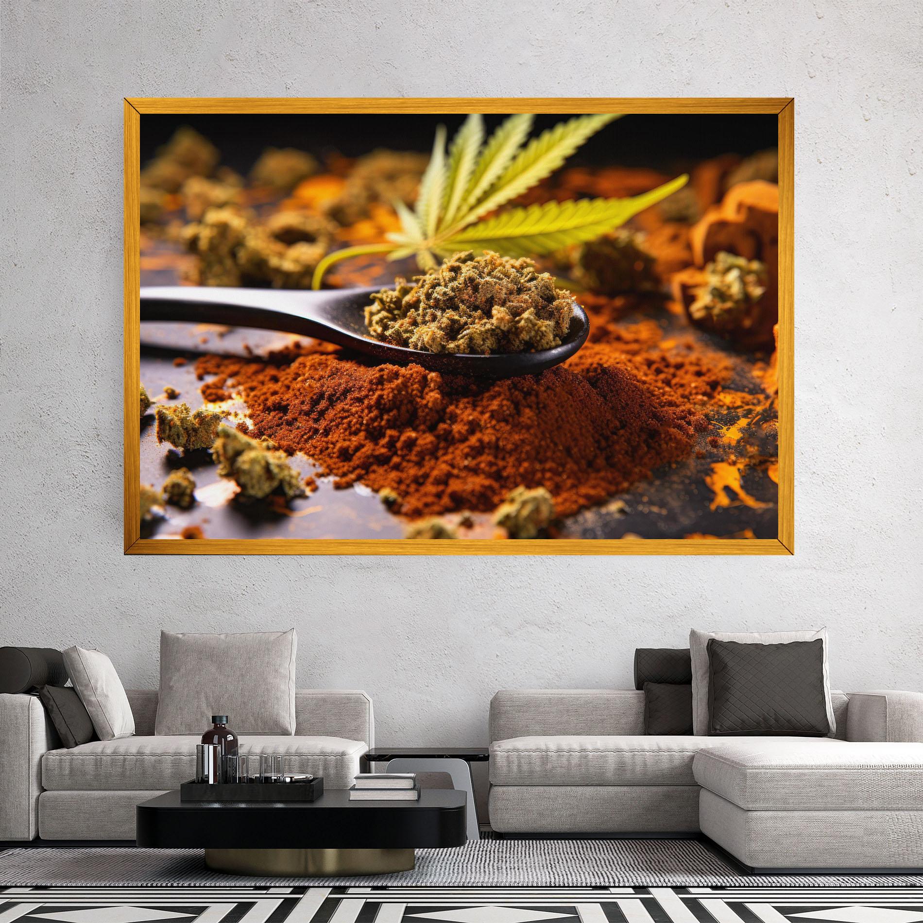 Vászonkép Cannabis Seasoning mockup 2