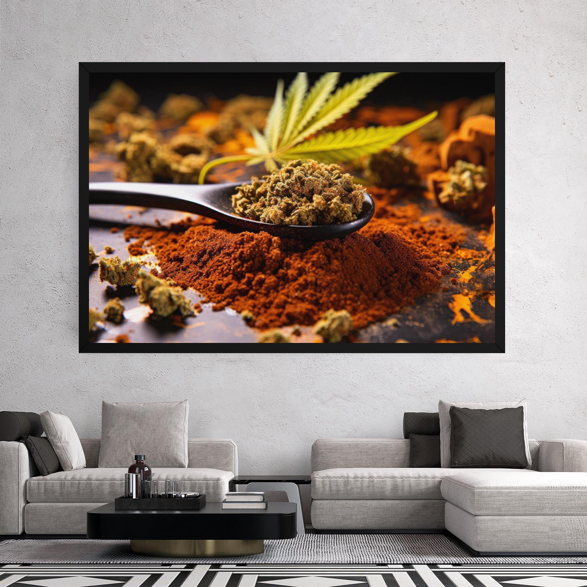 Vászonkép Cannabis Seasoning mockup 2