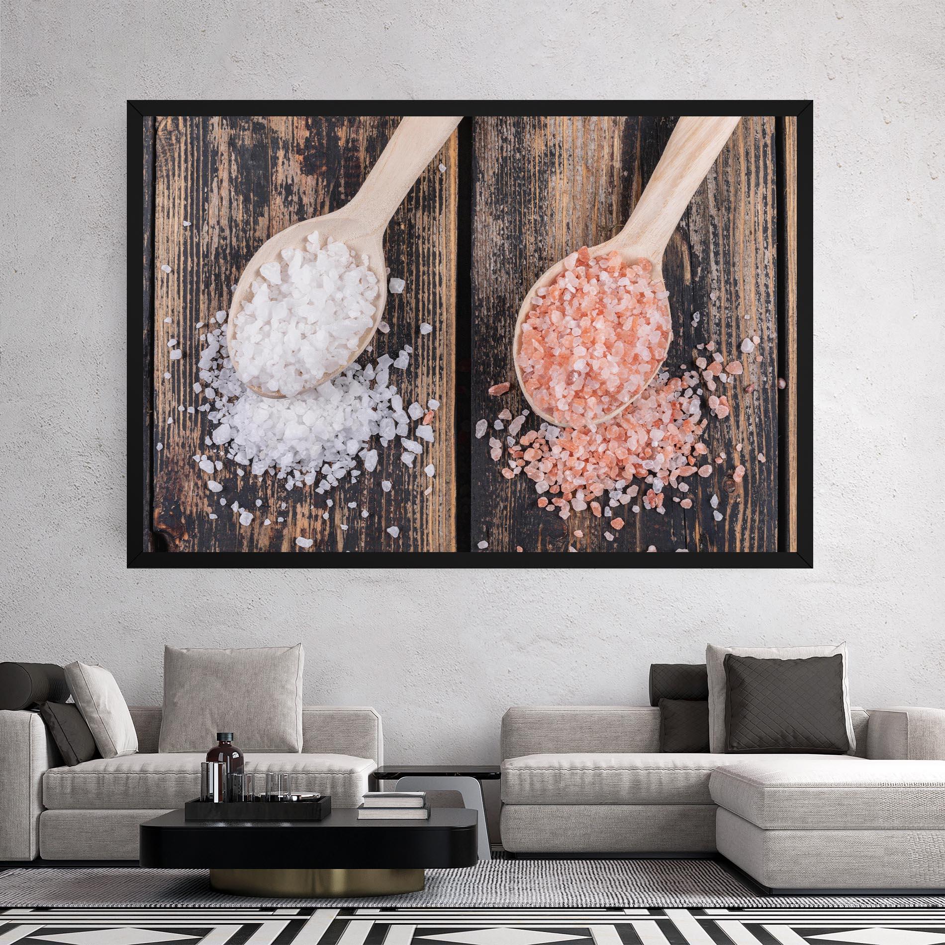 Vászonkép Wooden Spoons Sea Salt mockup 2