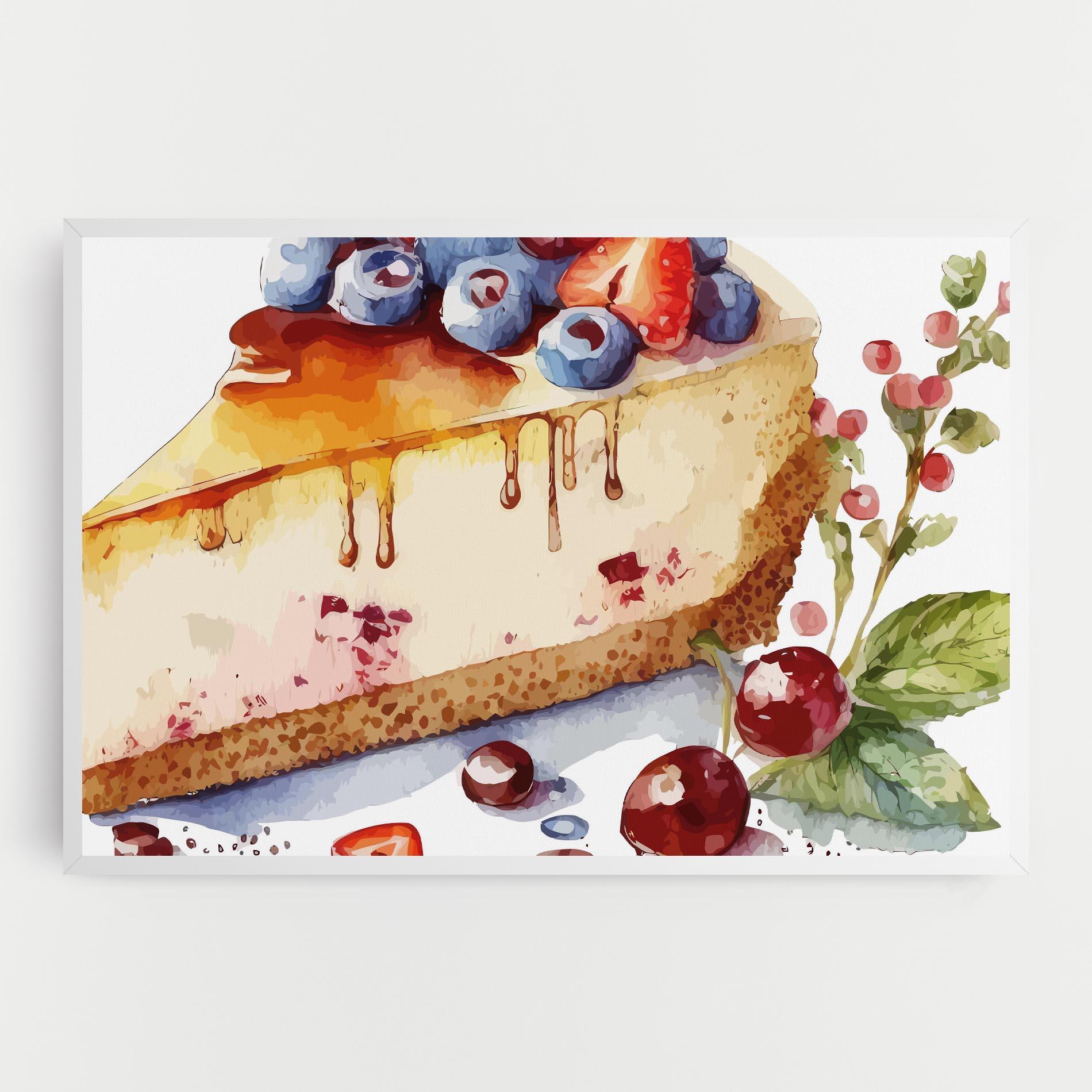 Vászonkép Cheesecake mockup 0
