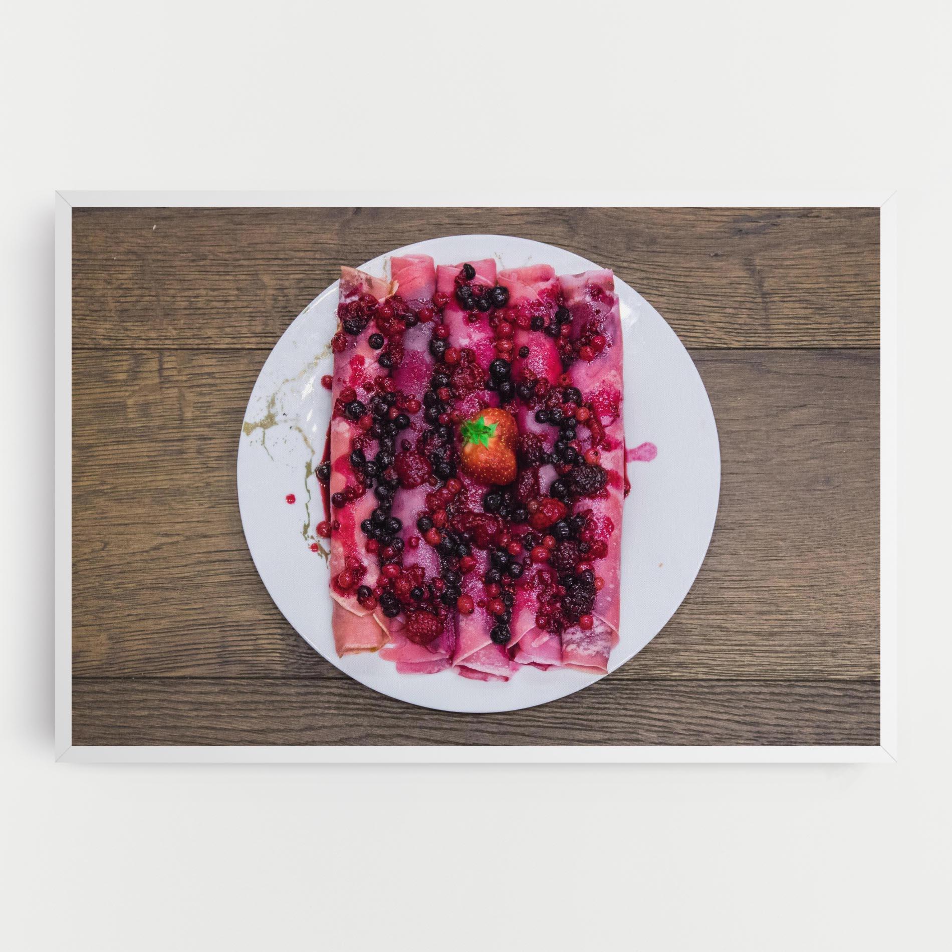 Vászonkép Strawberry Pancakes mockup 0