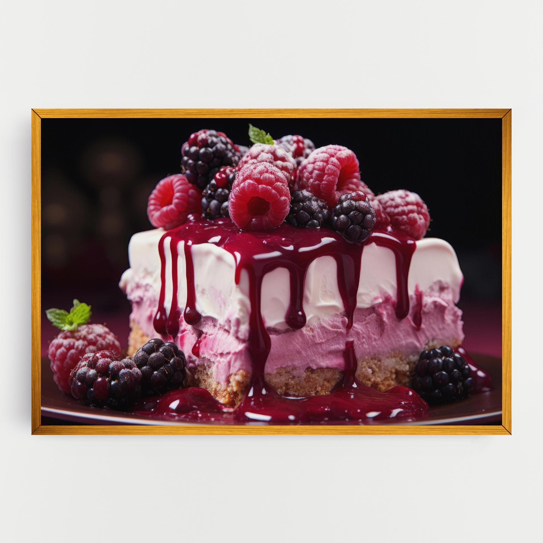 Vászonkép Berries Cream mockup 0