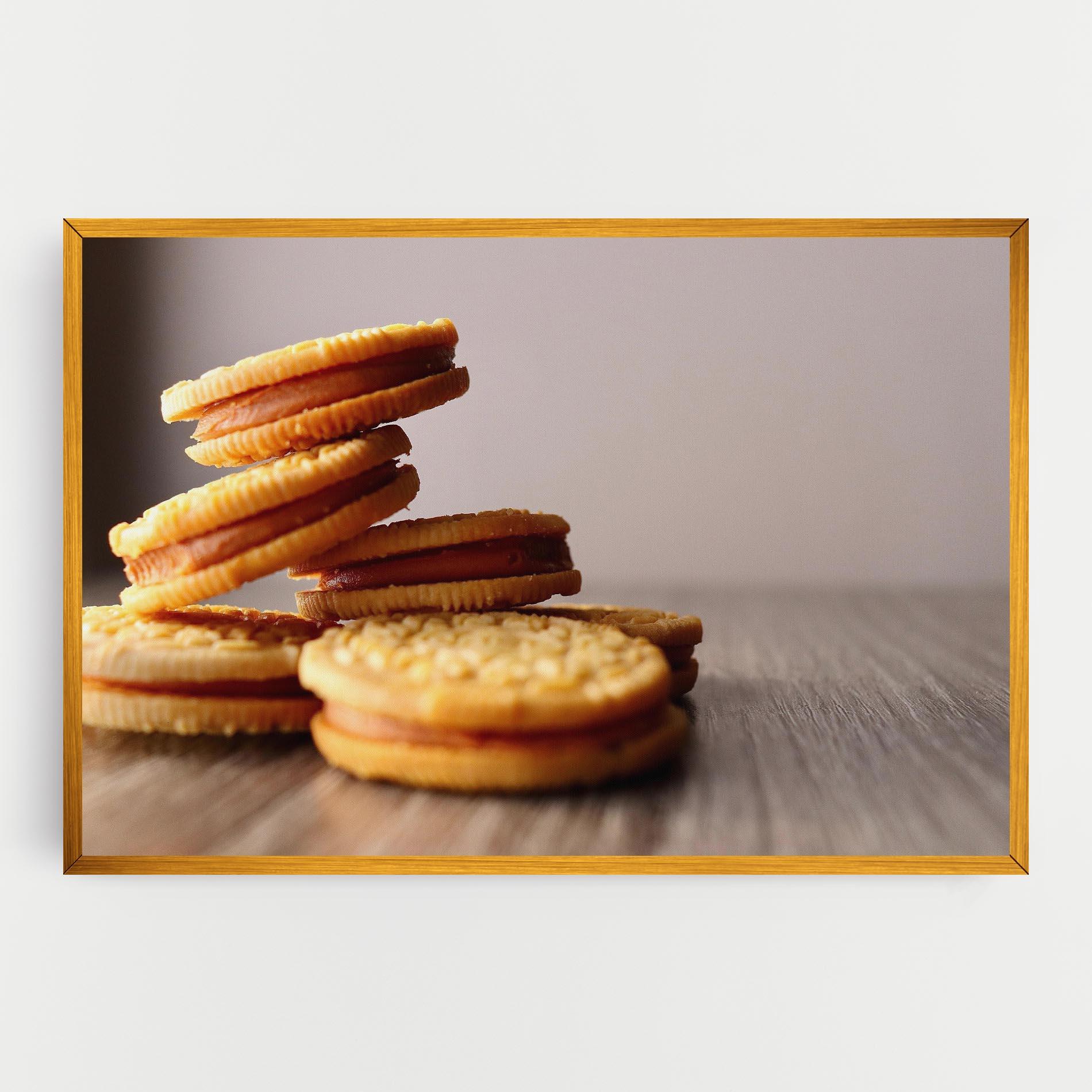 Vászonkép Biscuits mockup 0