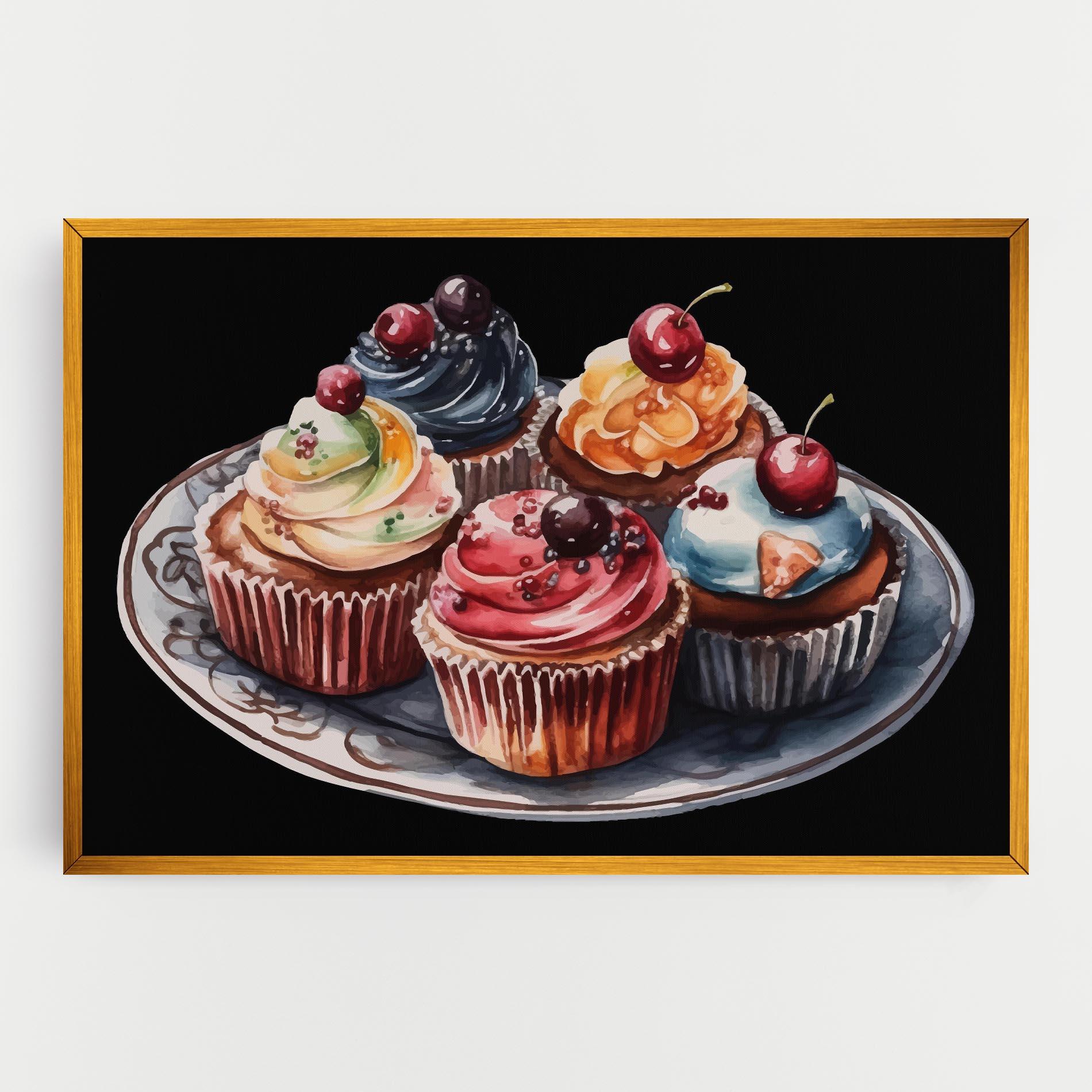 Vászonkép Colorful Muffins mockup 0