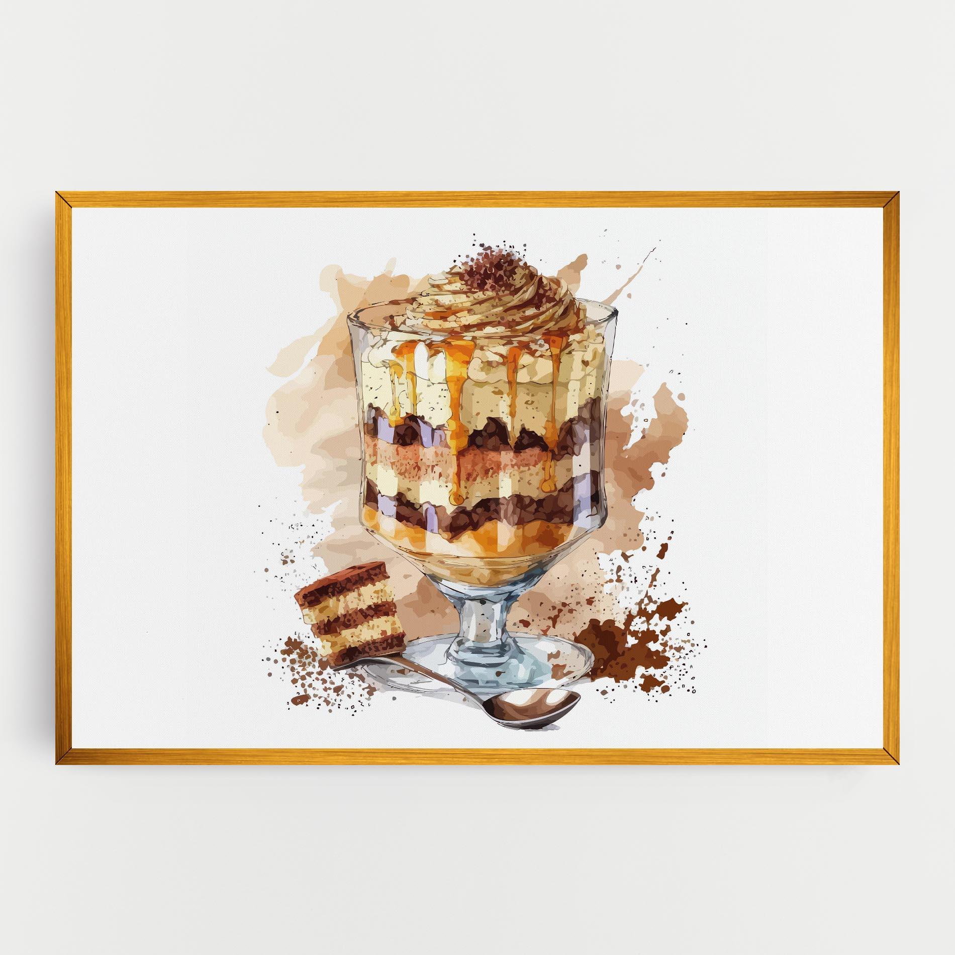 Vászonkép Cup Dessert mockup 0