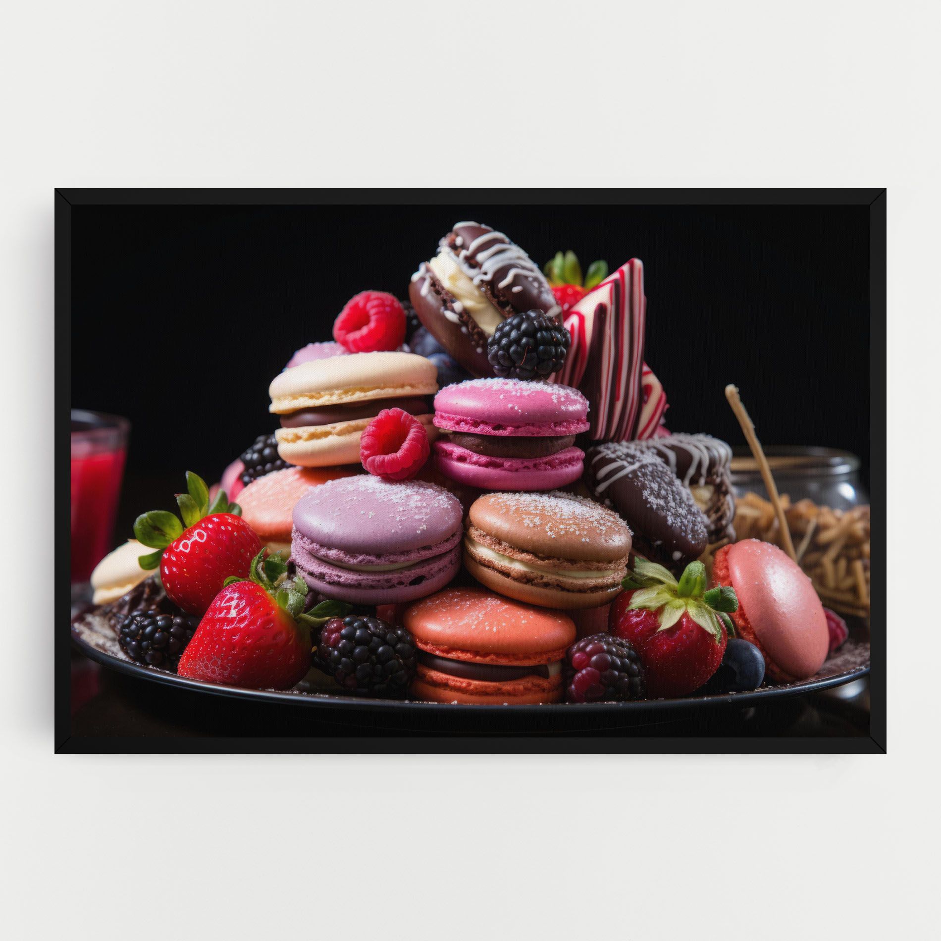 Berries Macarons mockup 0