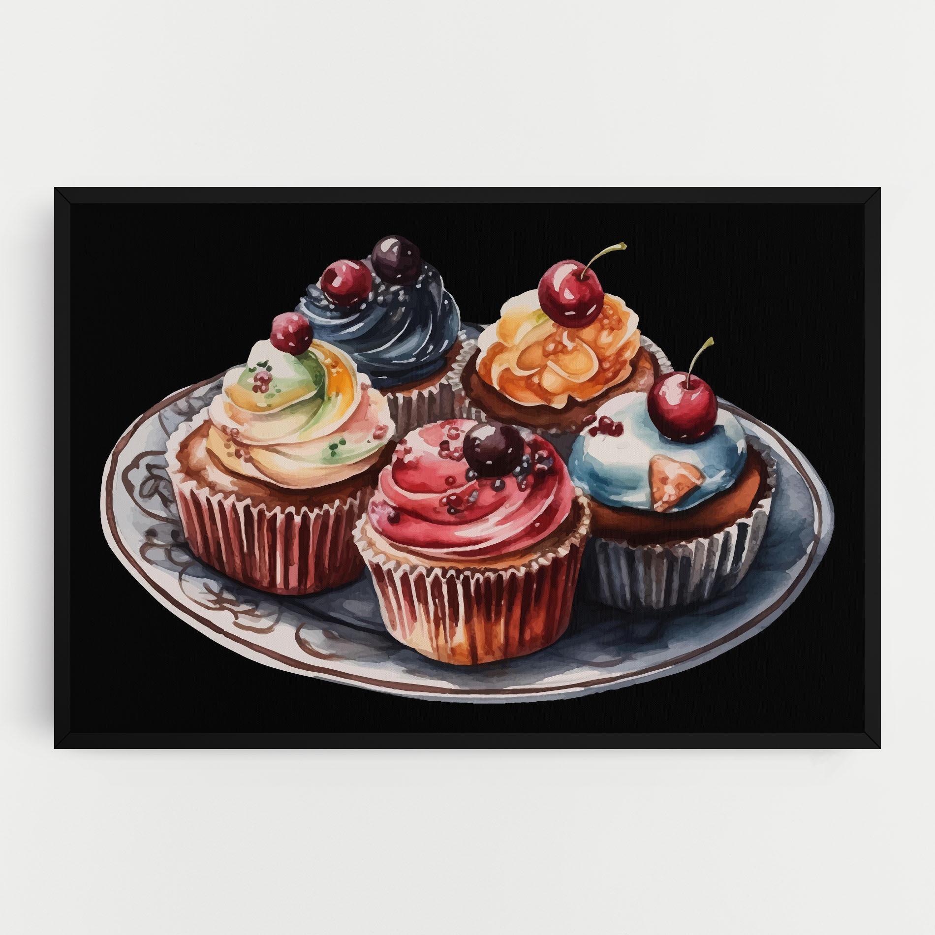 Vászonkép Colorful Muffins mockup 0