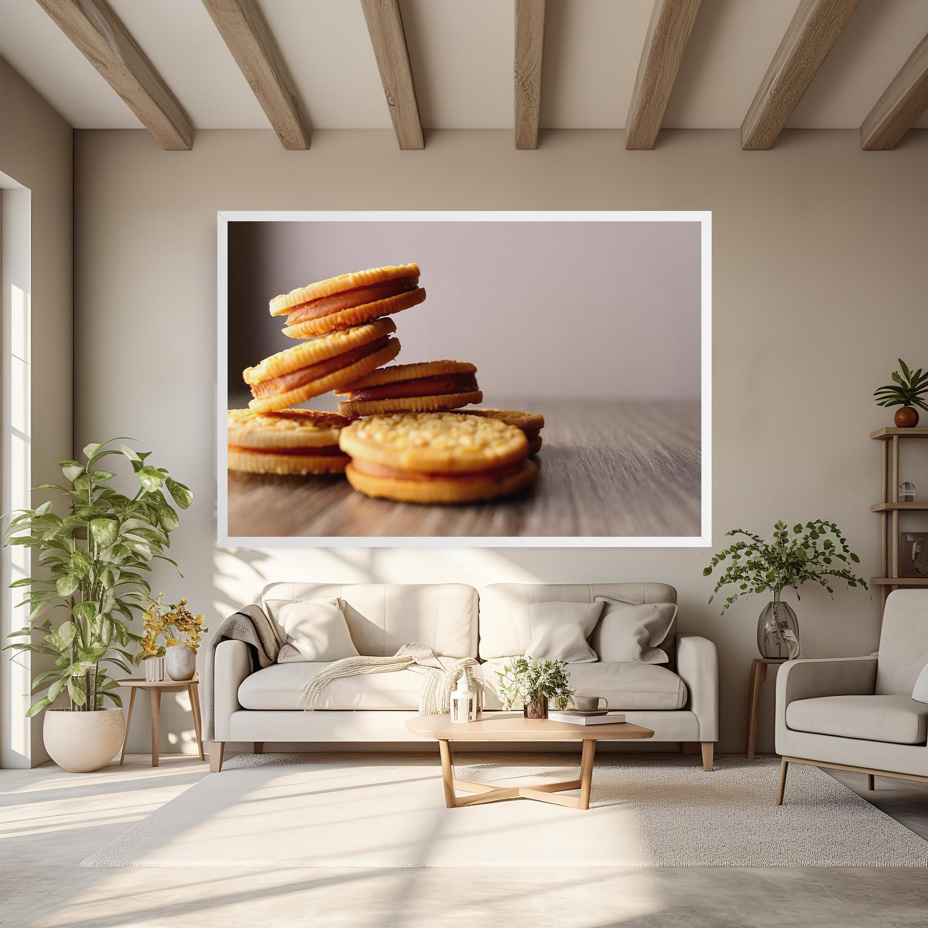 Vászonkép Biscuits mockup 6