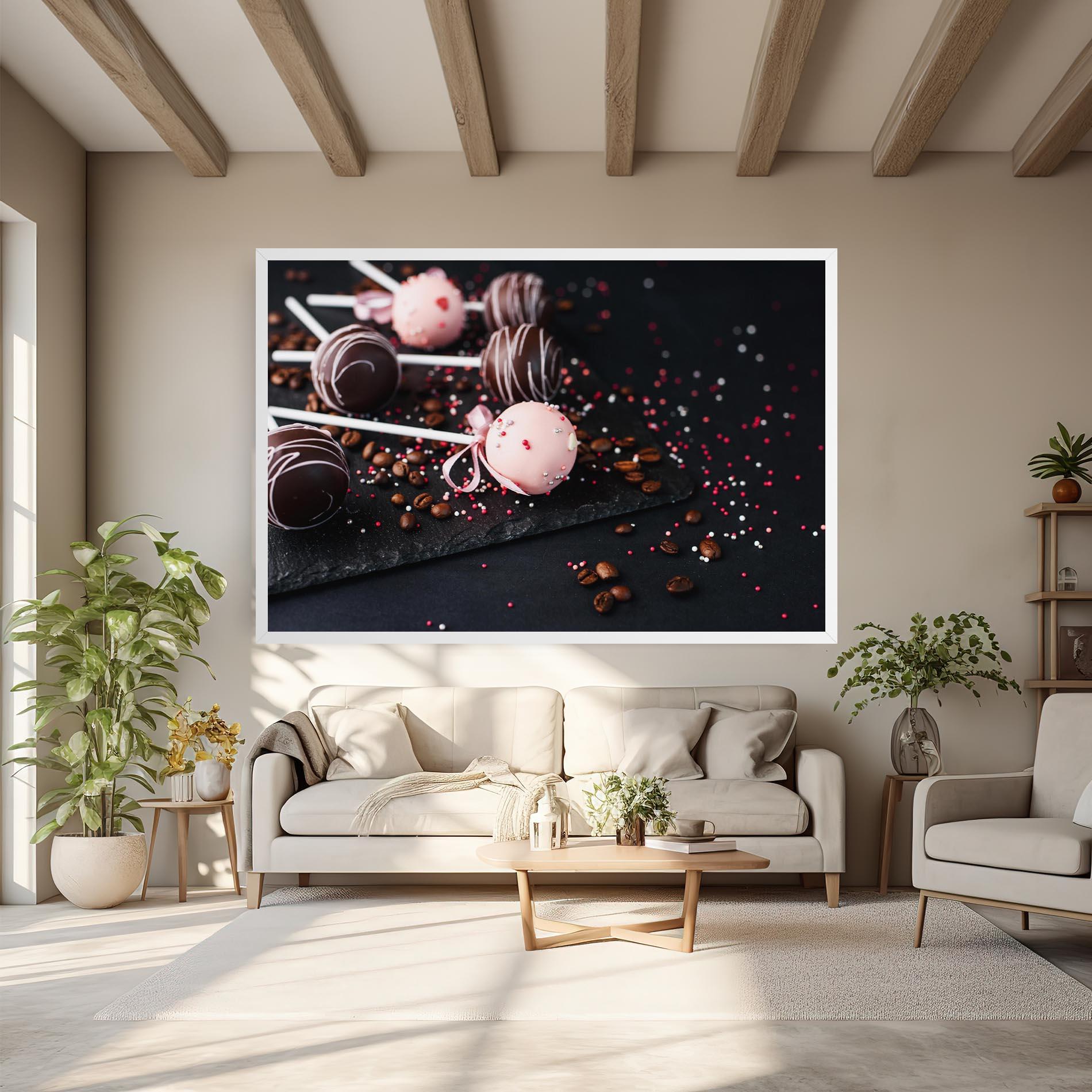 Vászonkép Chocolate Dessert mockup 6