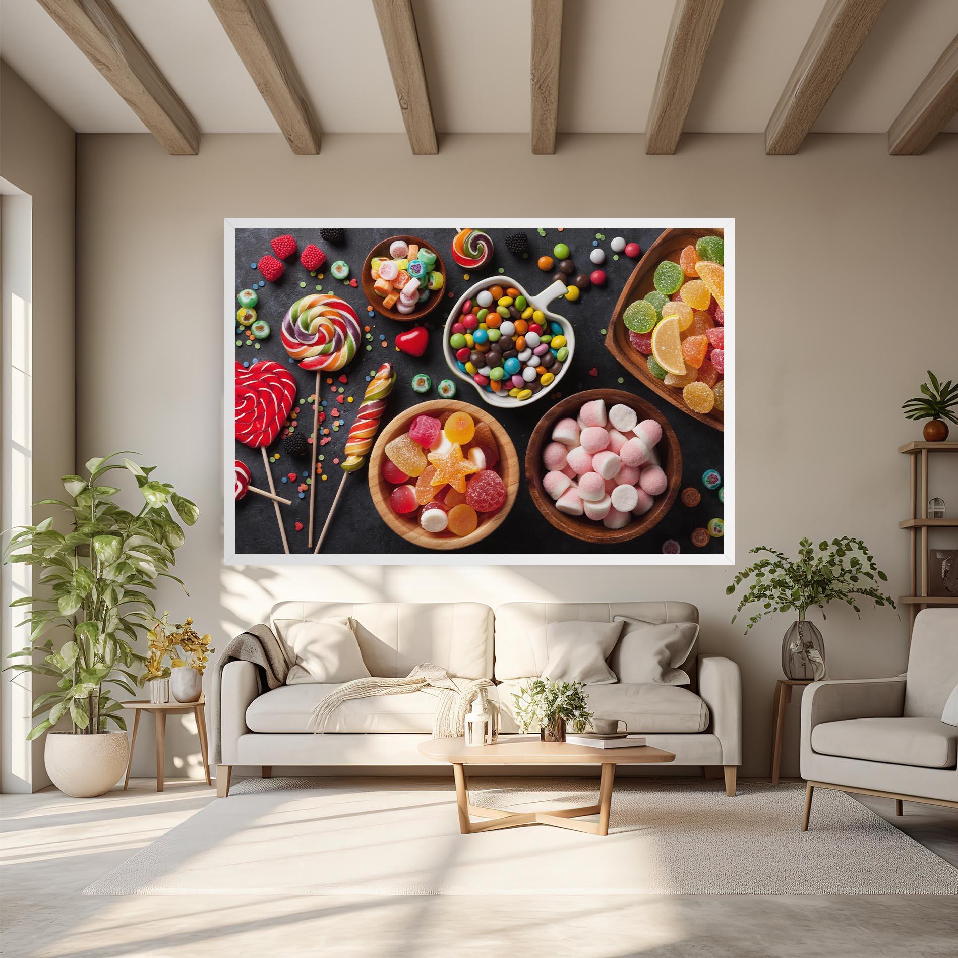 Vászonkép Colorful Candies mockup 6