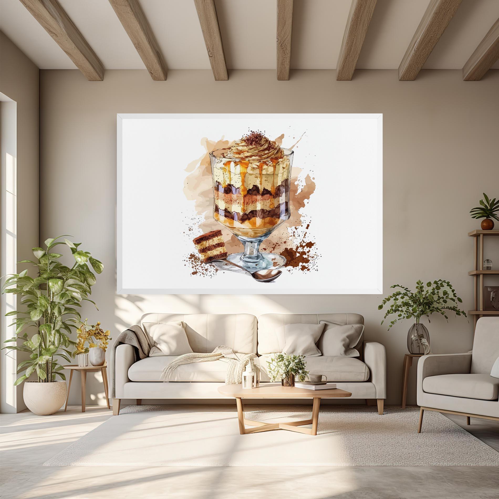 Vászonkép Cup Dessert mockup 6