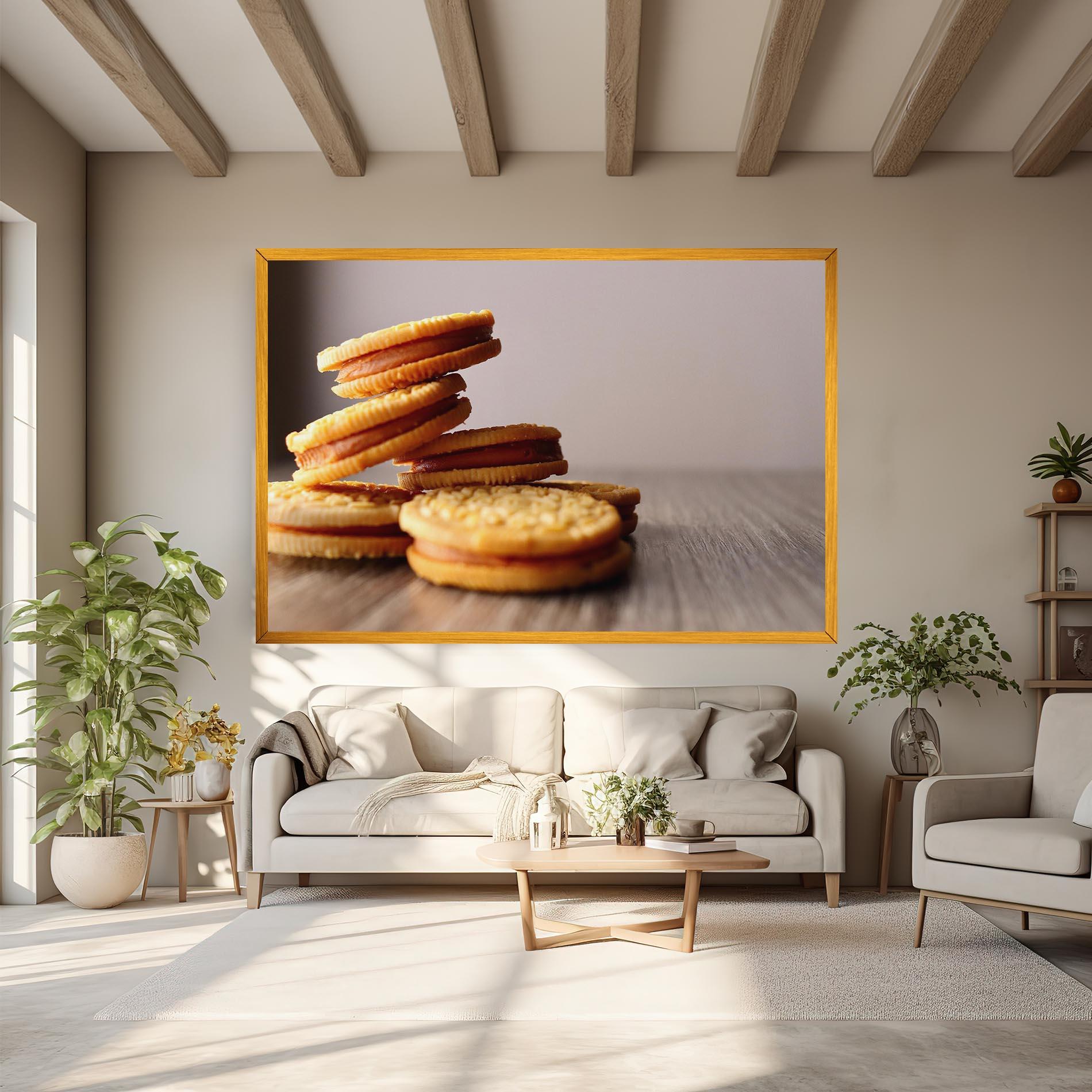 Vászonkép Biscuits mockup 6