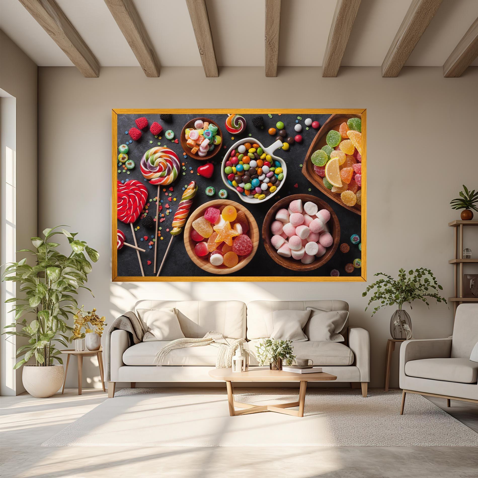 Vászonkép Colorful Candies mockup 6