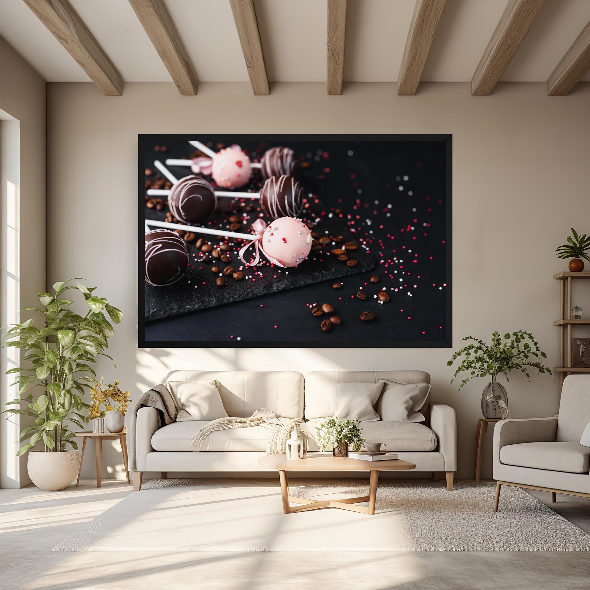Vászonkép Chocolate Dessert mockup 6