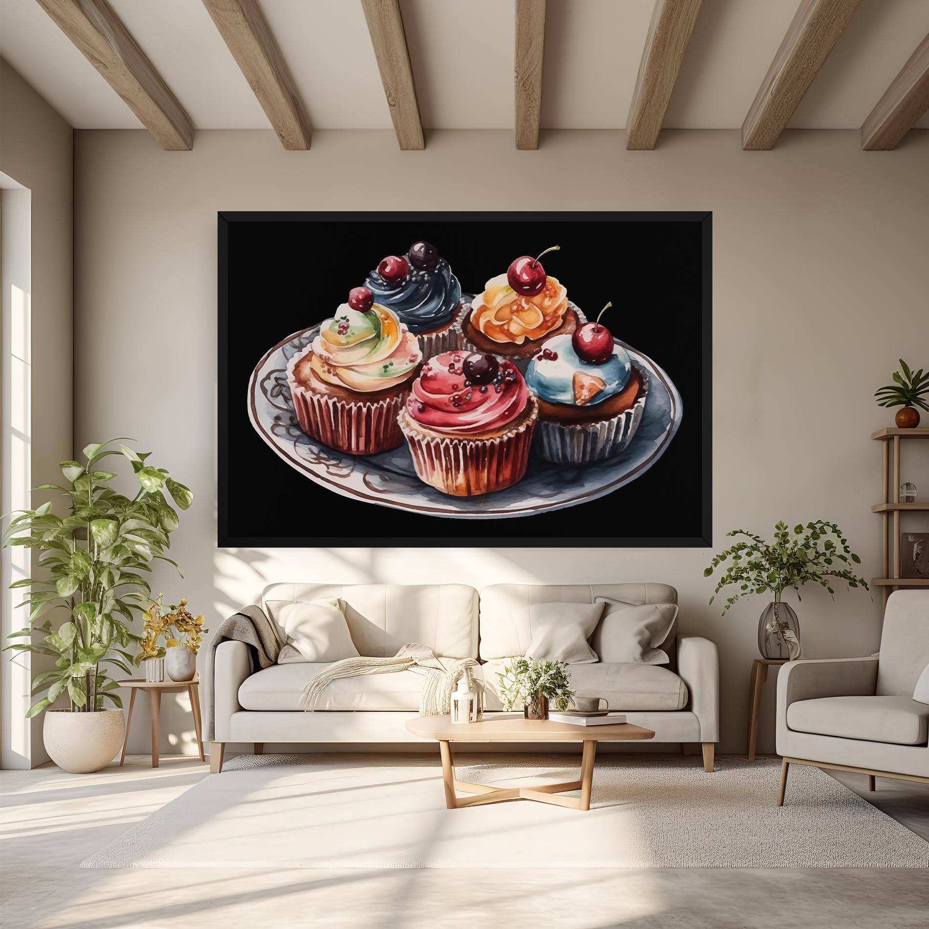 Vászonkép Colorful Muffins mockup 6