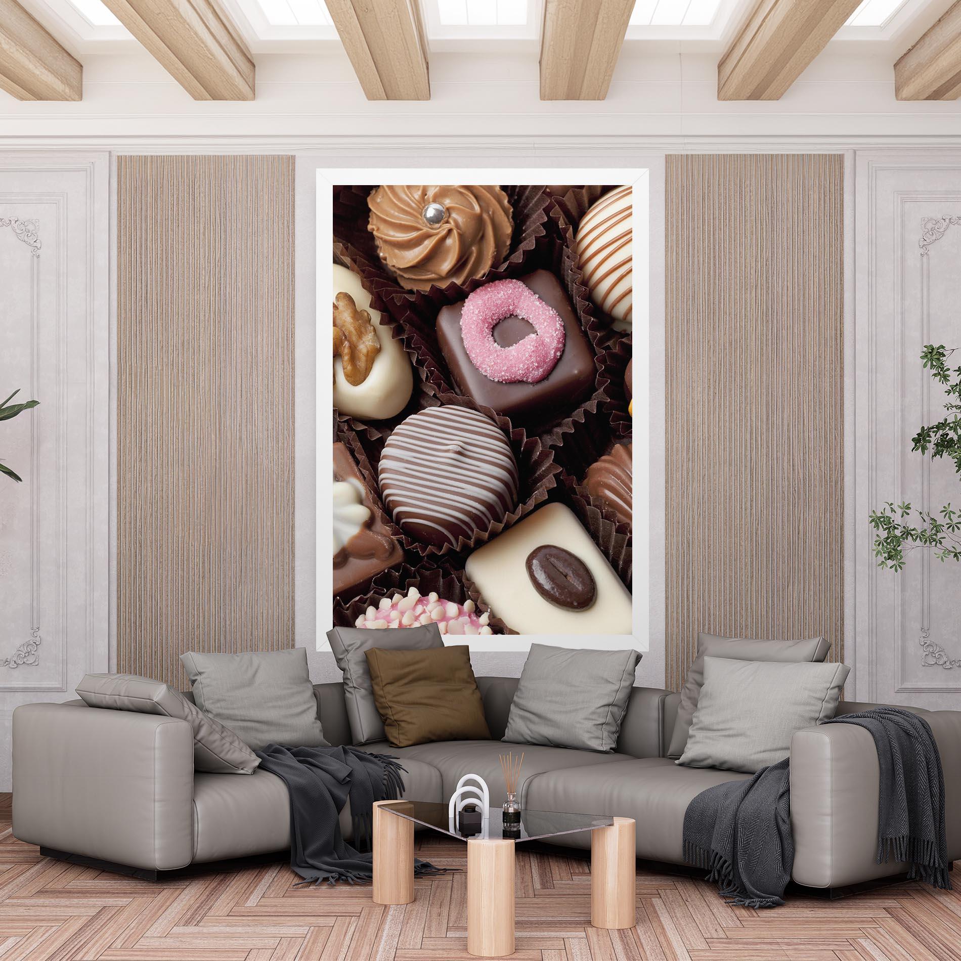 Vászonkép Chocolate Bonbons mockup 6