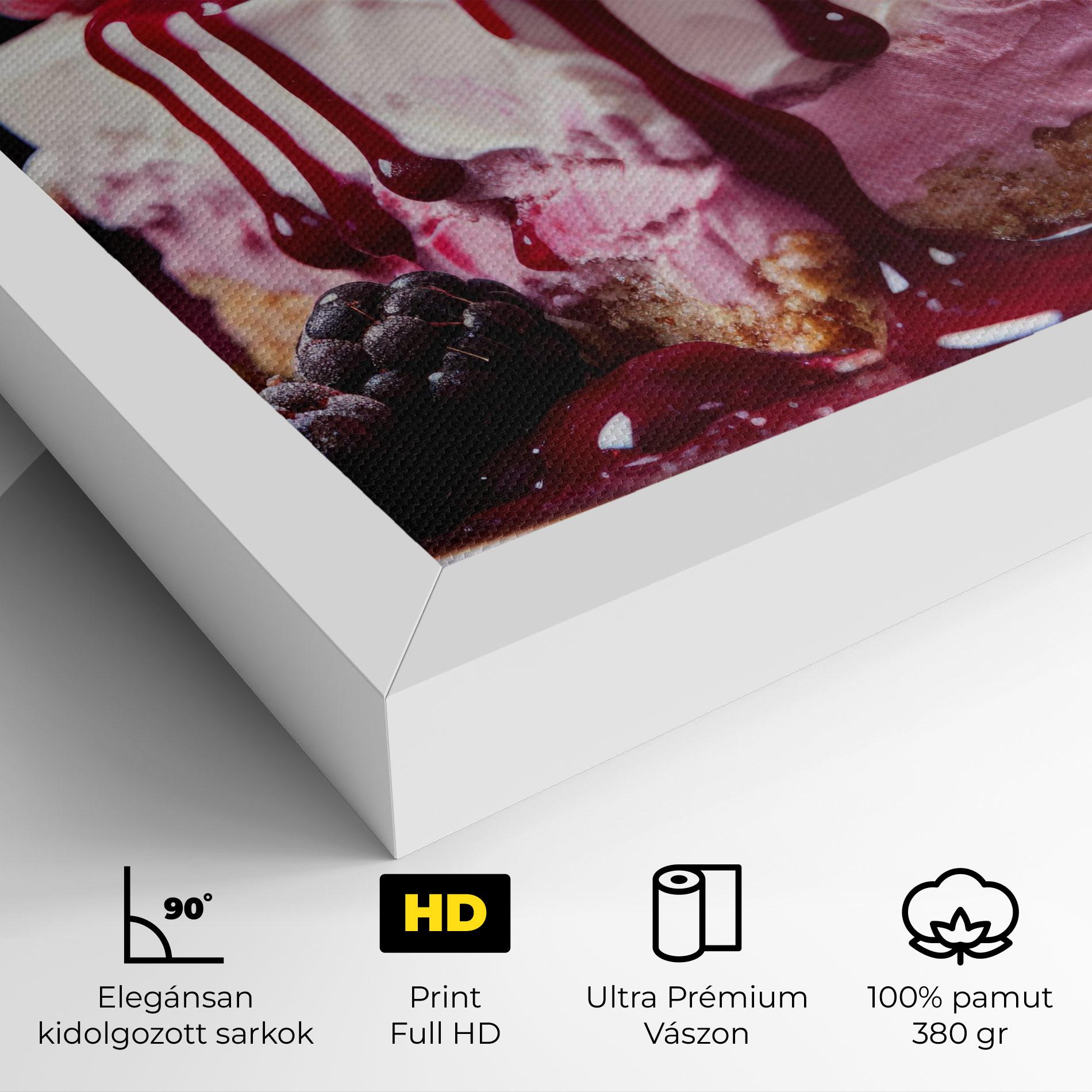 Vászonkép Berries Cream mockup 4